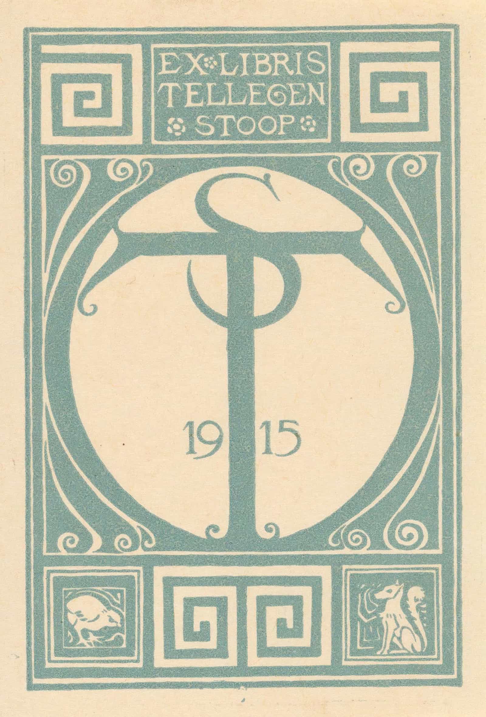 Ex Libris Van Tellegen Stoop by Richard Nicolaus Roland Holst