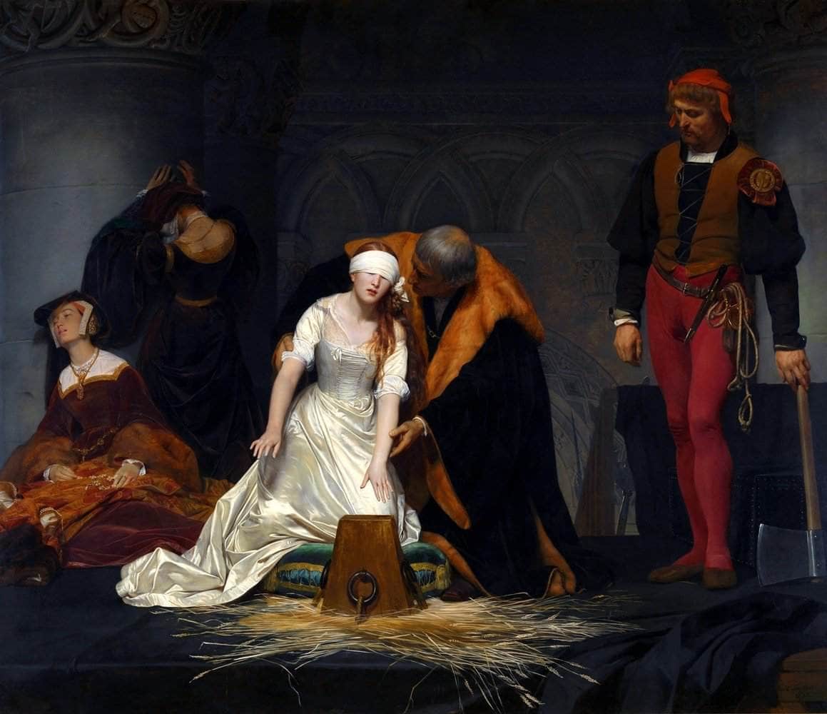 Execution Of Lady Jane Grey Painting Paul Delaroche Canvas Art - Image 5