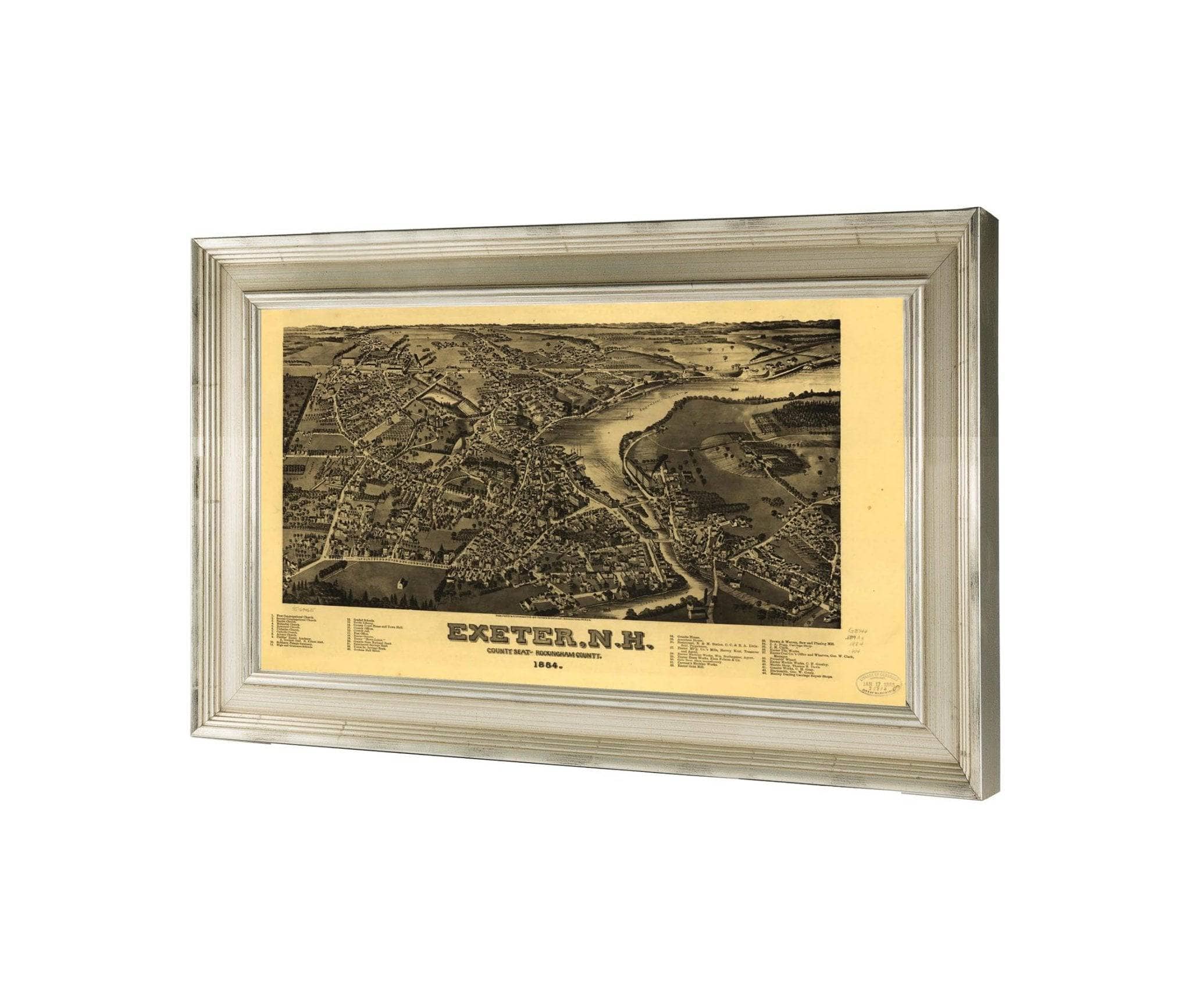 Exeter Nh County Seat Of Rockingham County 1884 State Of New Hampshire - Image 3