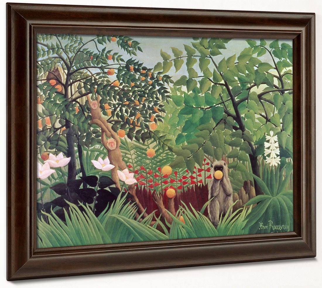 Exotic Landscape By Henri Julien Felix Rousseau - Image 6
