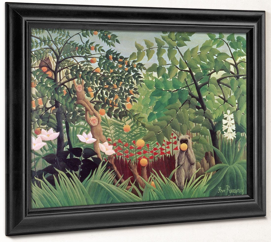 Exotic Landscape By Henri Julien Felix Rousseau - Image 8