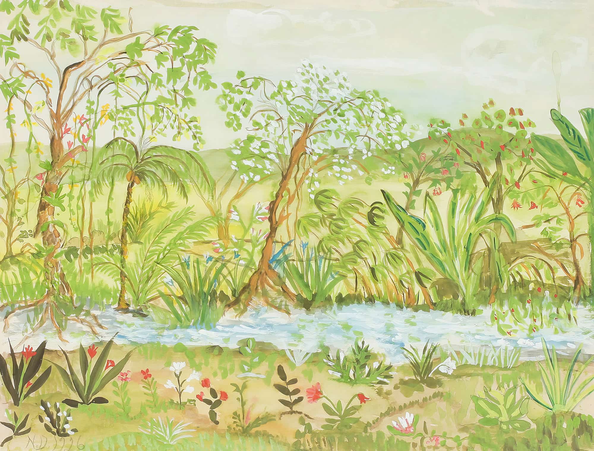 Exotiskt Landskap by Nils Dardel