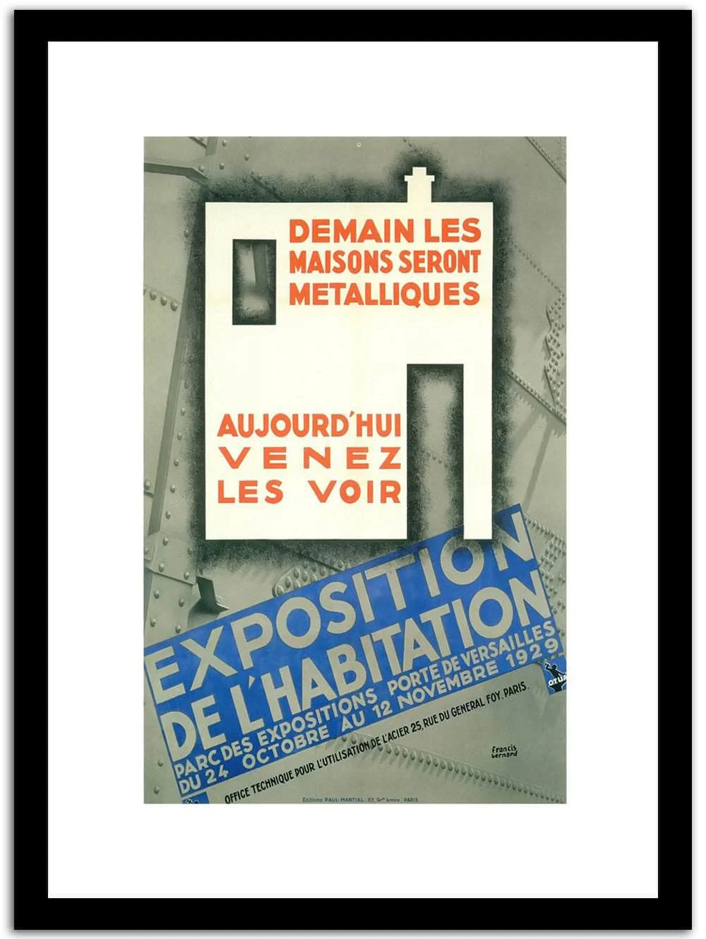 Exposition Del Habitation Vintage Poster