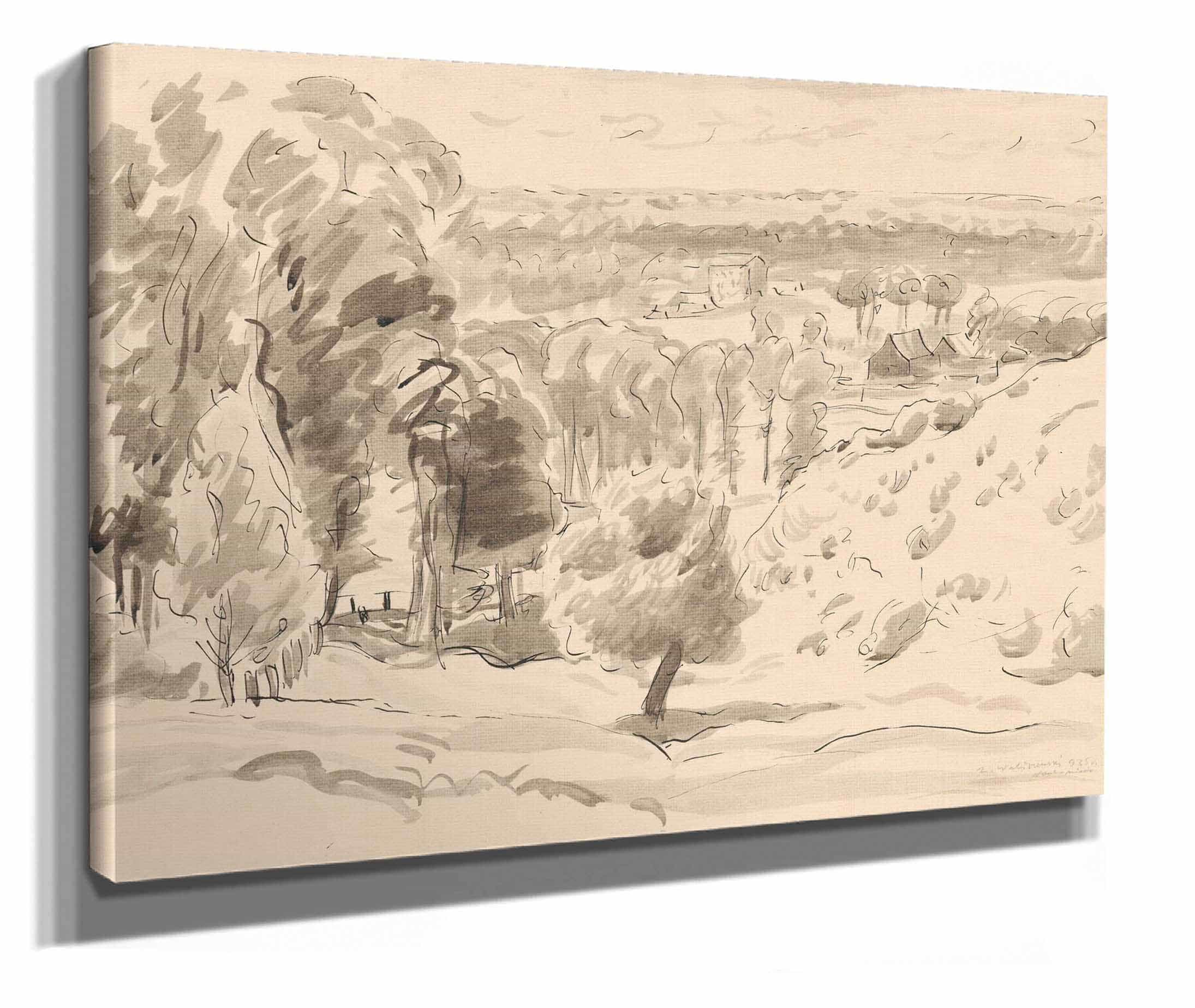 Extensive Landscape Nowe Miasto by Zygmunt Waliszewski - Image 2