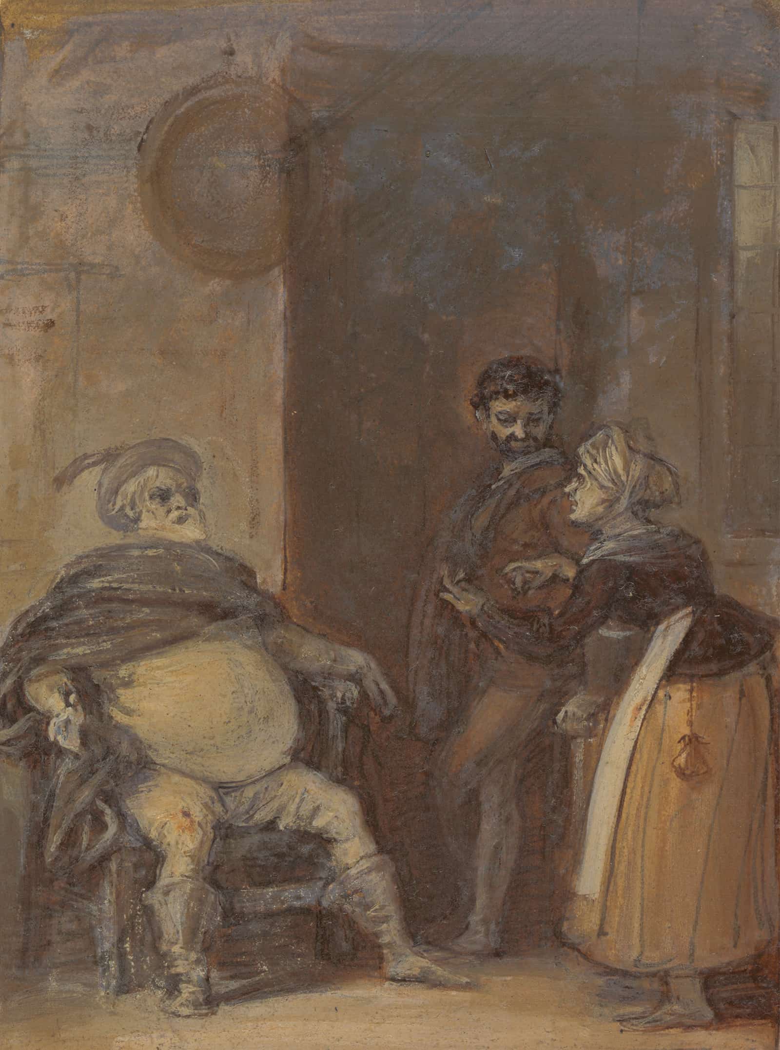 Falstaff With Mistress Quickly And Bardolph by Robert Smirke