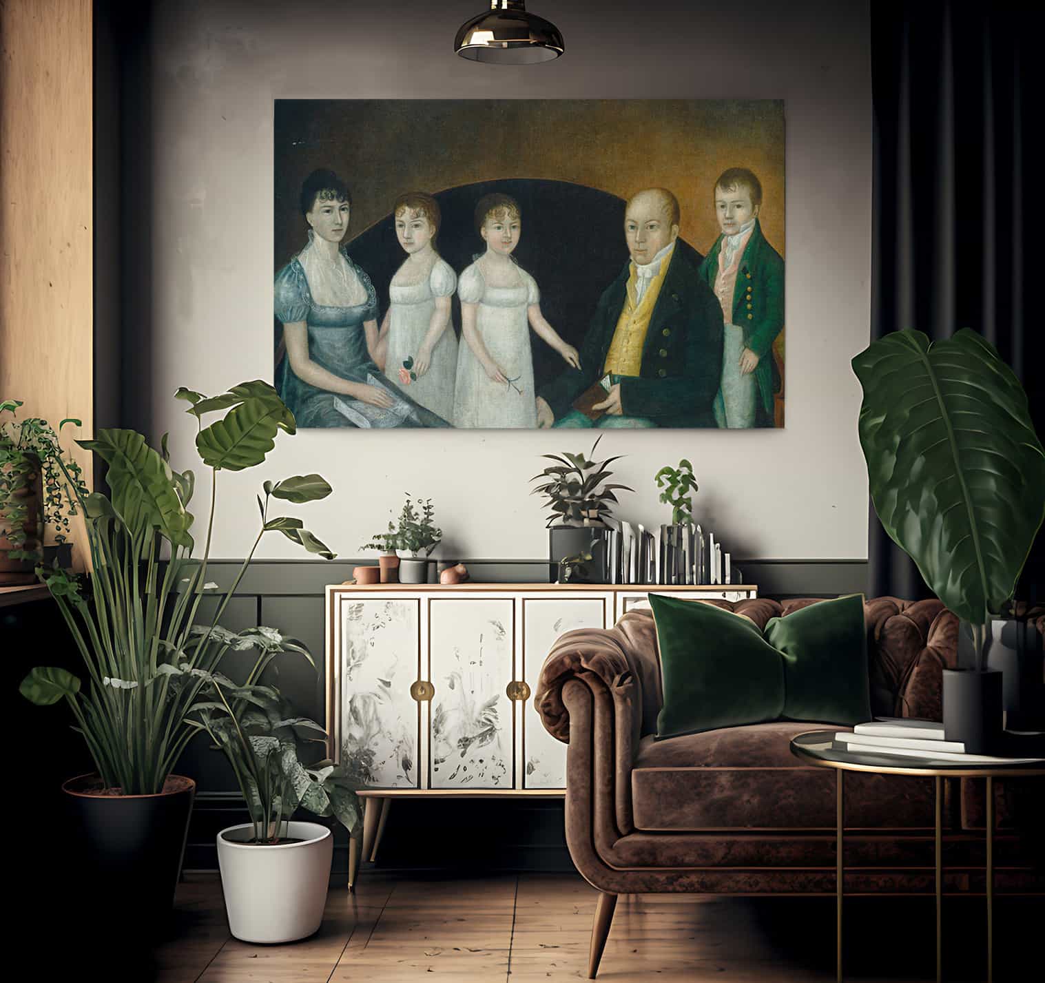 Family Group 1800 By Joshua Johnson - Image 2