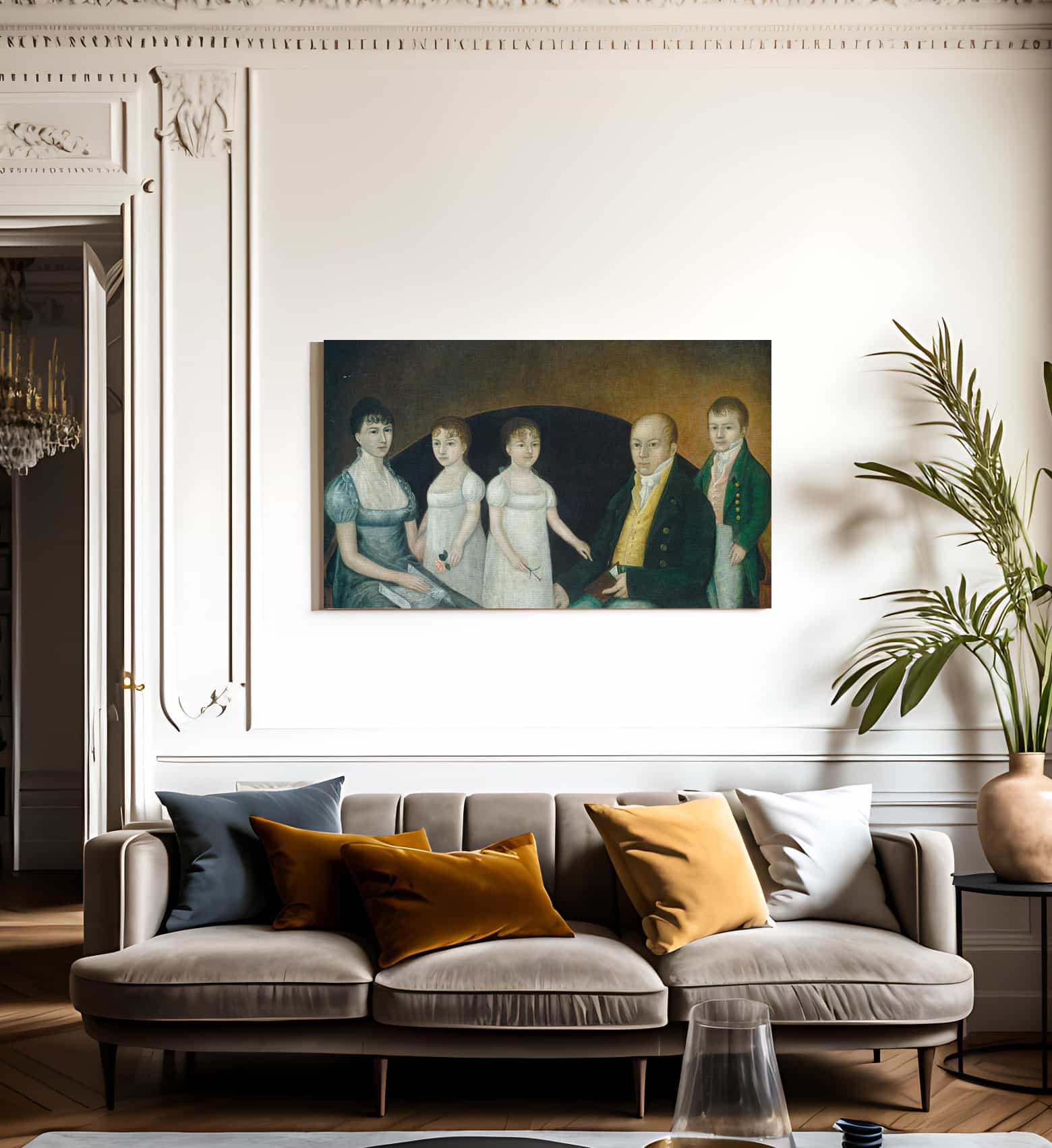 Family Group 1800 By Joshua Johnson - Image 3