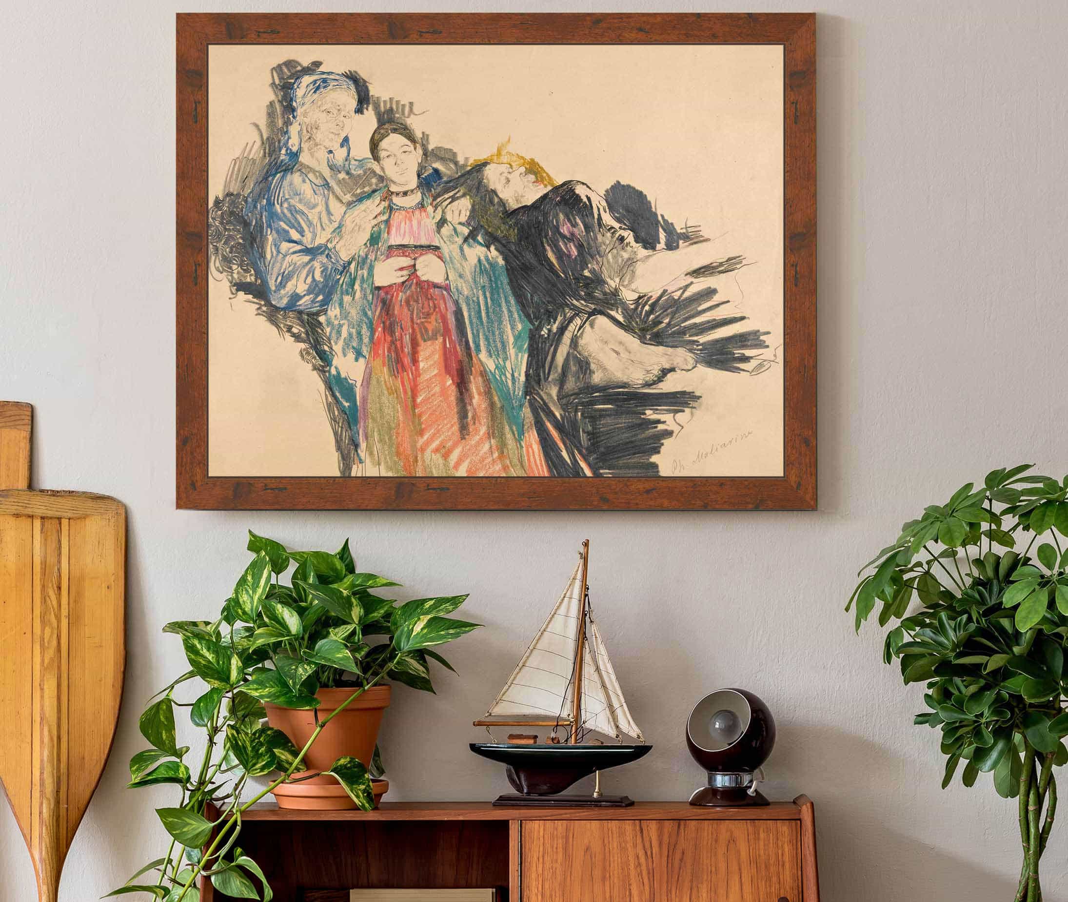 Family Portrait by Filipp Malyavin - Image 3
