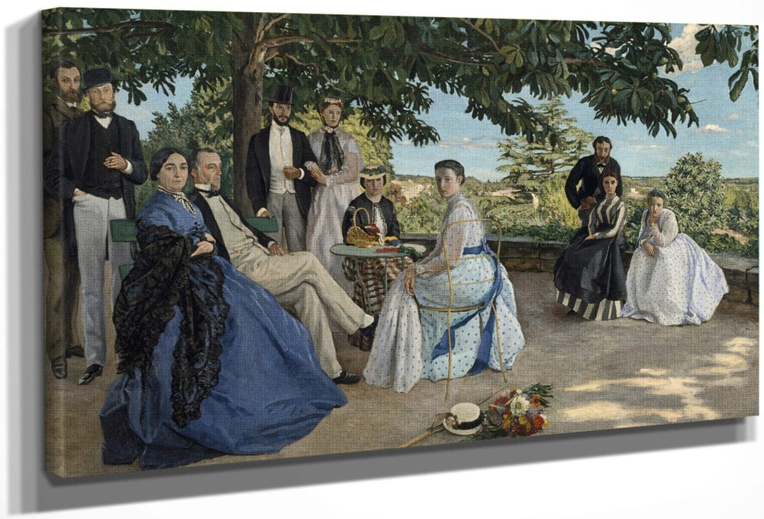 Family Reunion, 1867 By Frederic Bazille