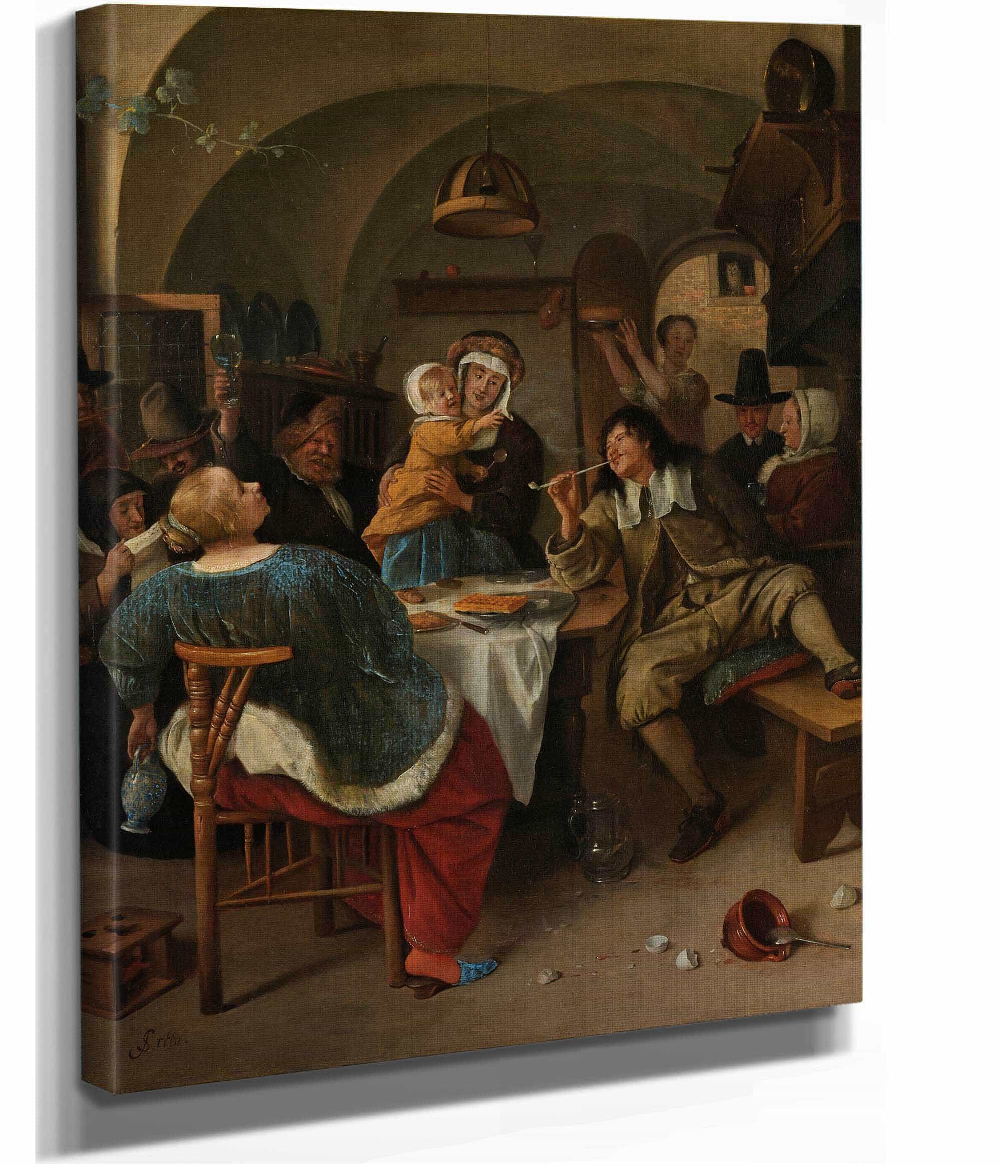 Family Scene by Jan Steen - Image 2