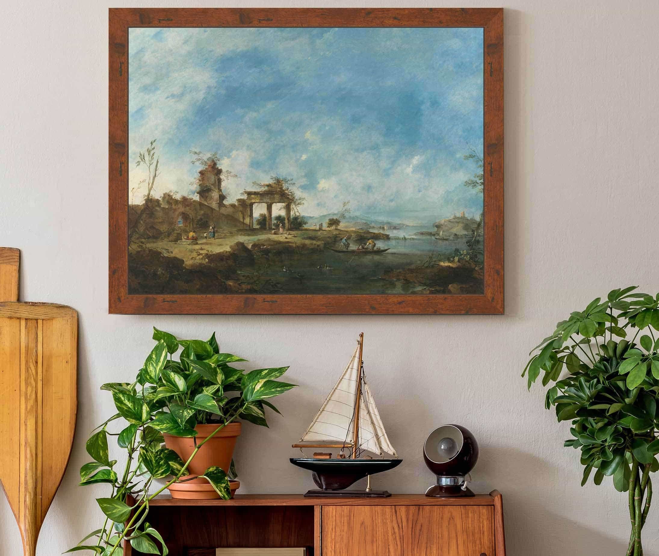 Fantastic Landscape by Francesco Guardi - Image 6