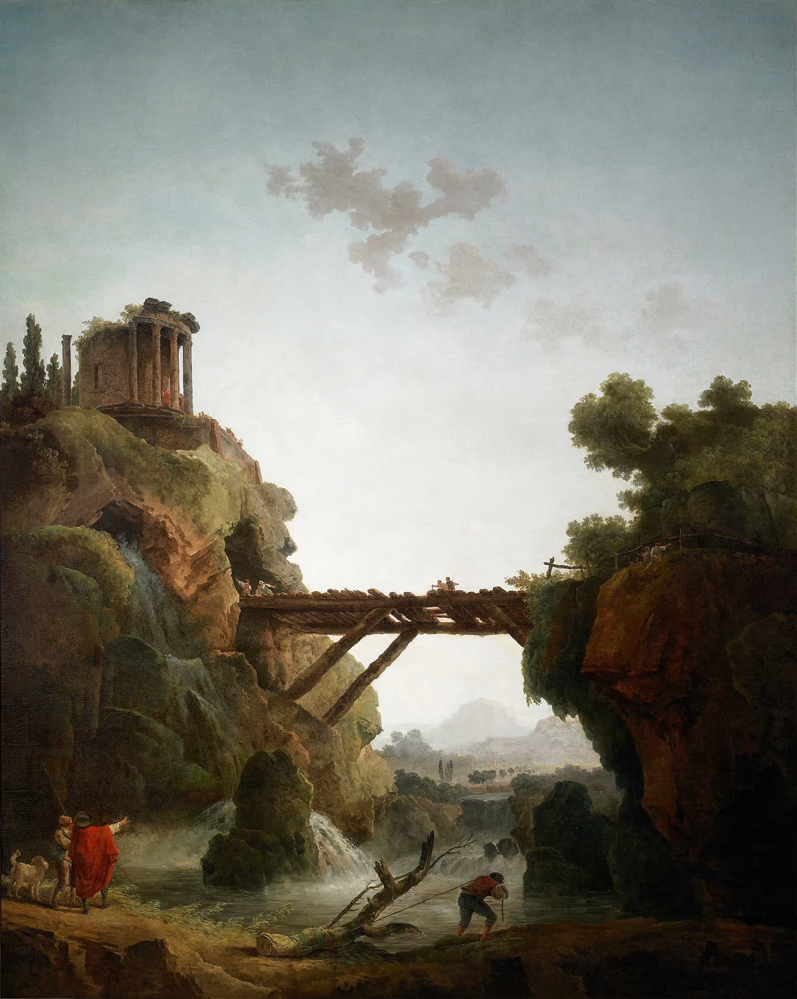 Fantastic View Of Tivoli by Hubert Robert