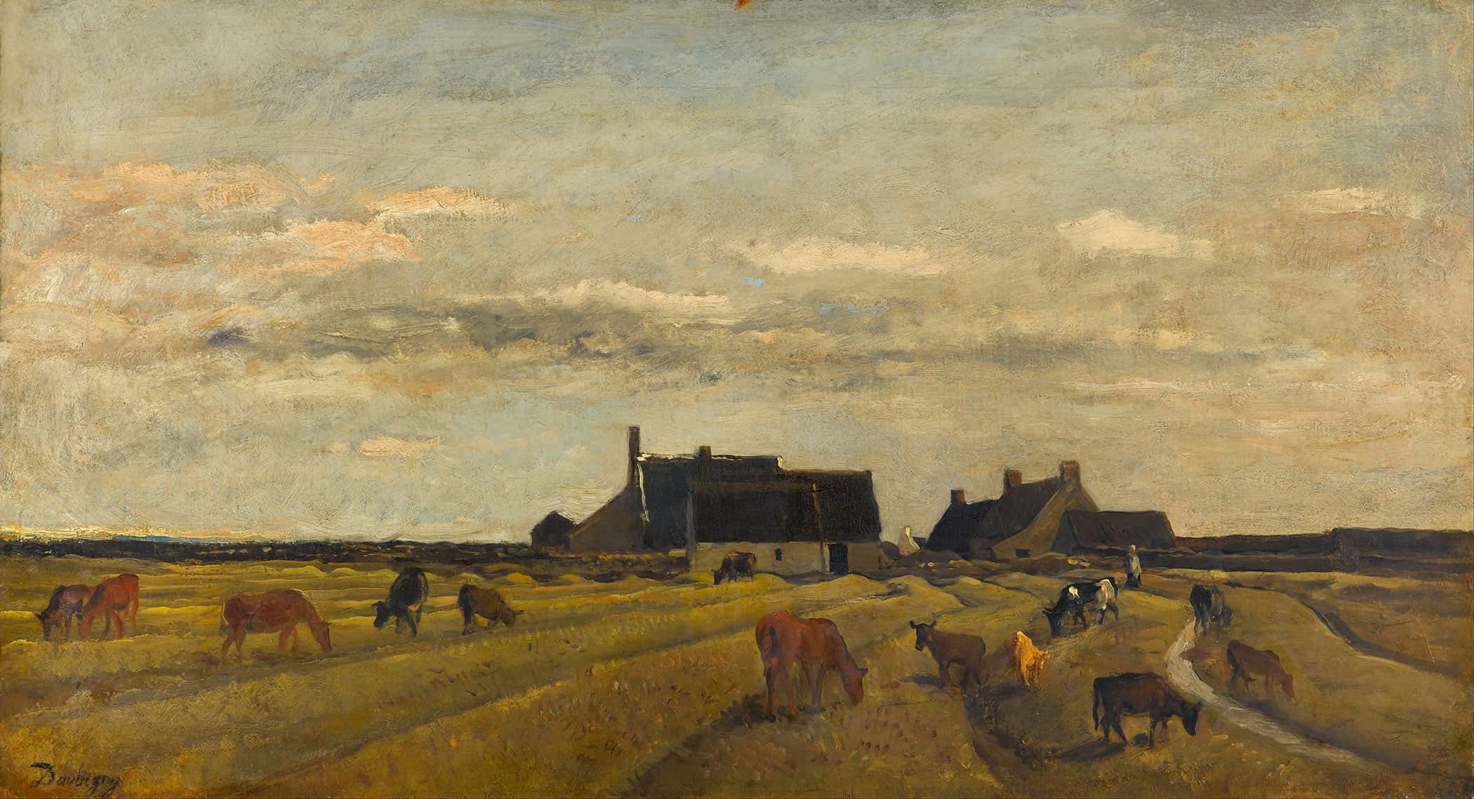 Farm At Kerity Brittany by Charles Francois Daubigny - Image 2
