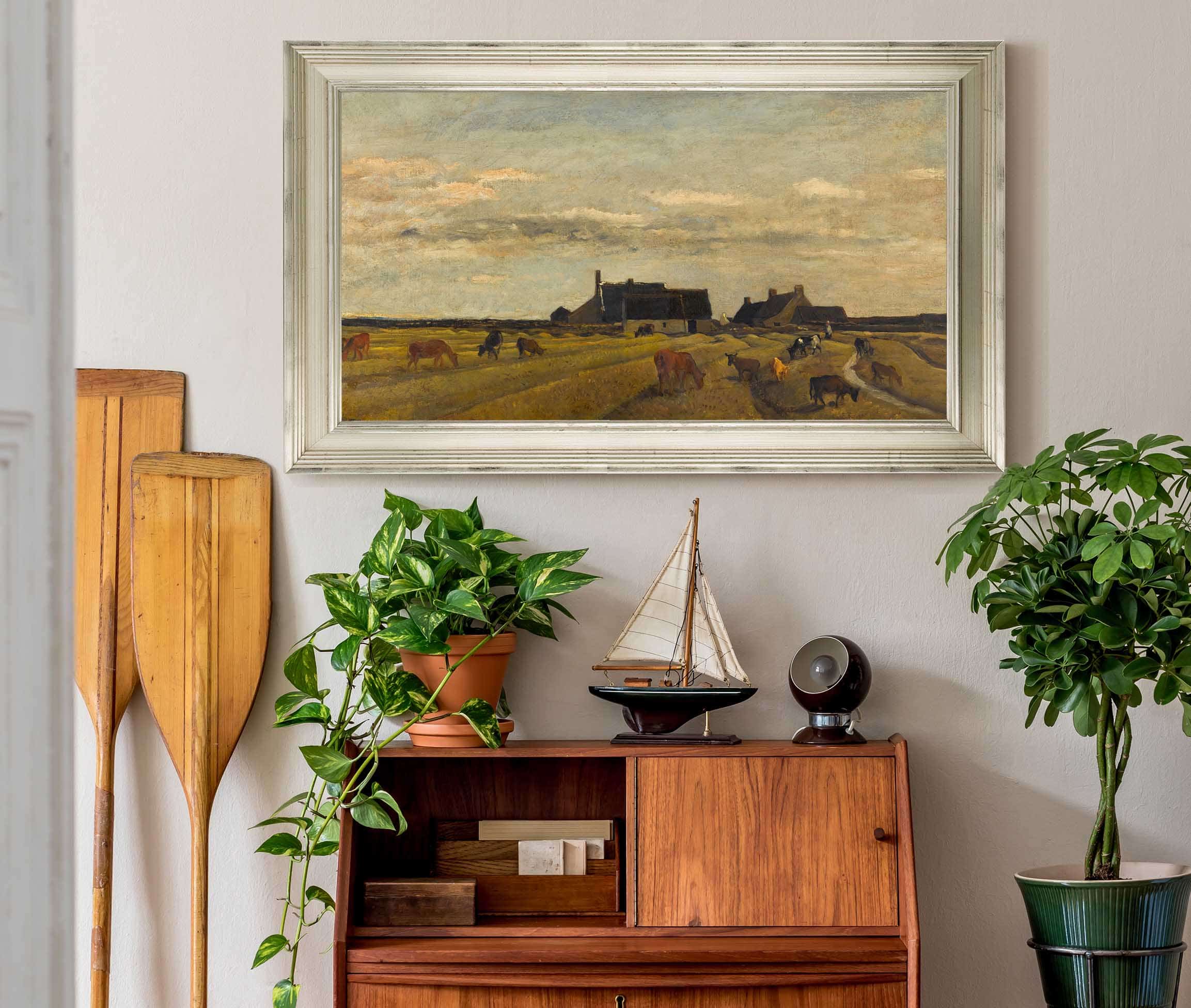 Farm At Kerity Brittany by Charles Francois Daubigny - Image 6