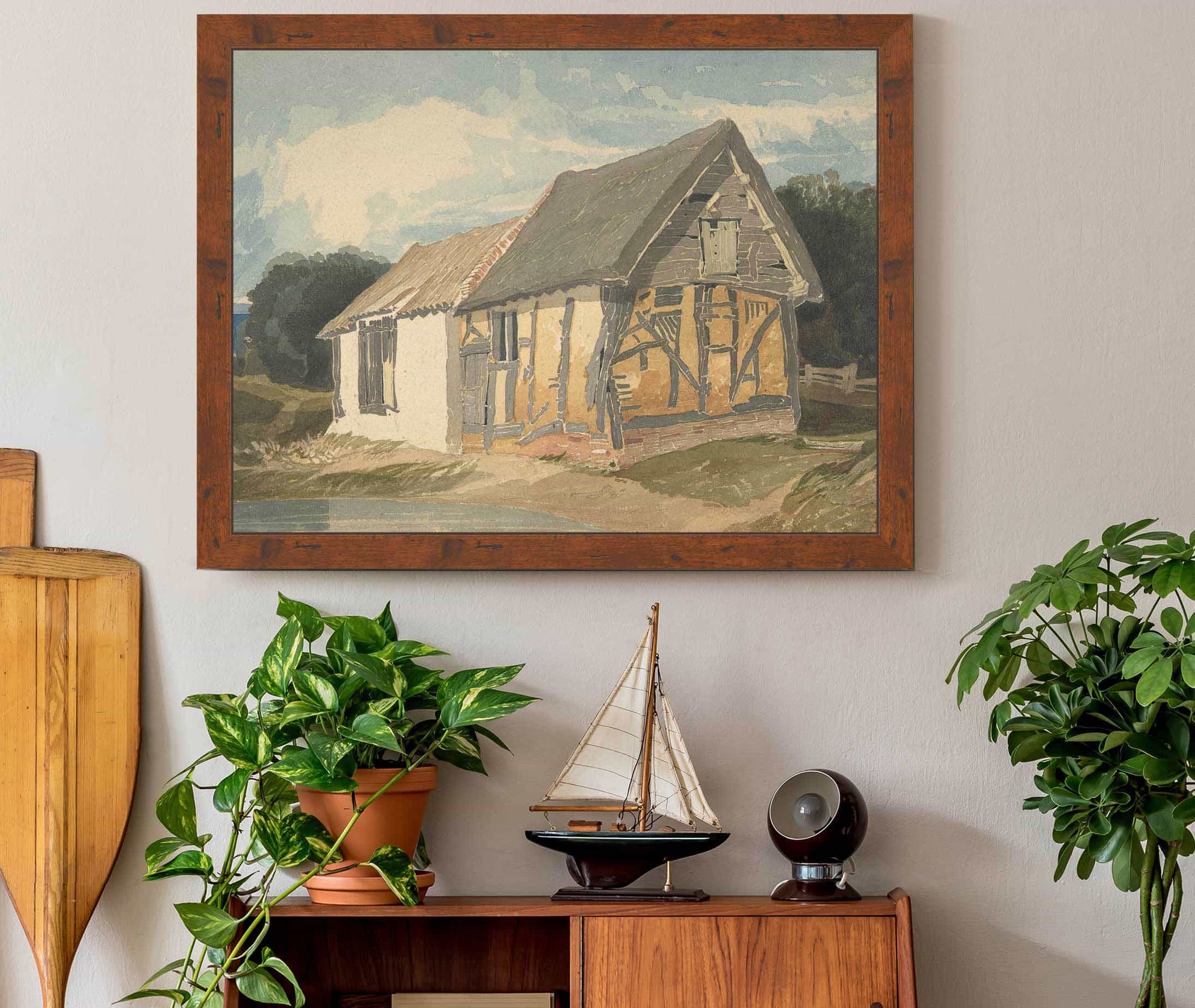 Farm Building By A Pond by John Sell Cotman - Image 3