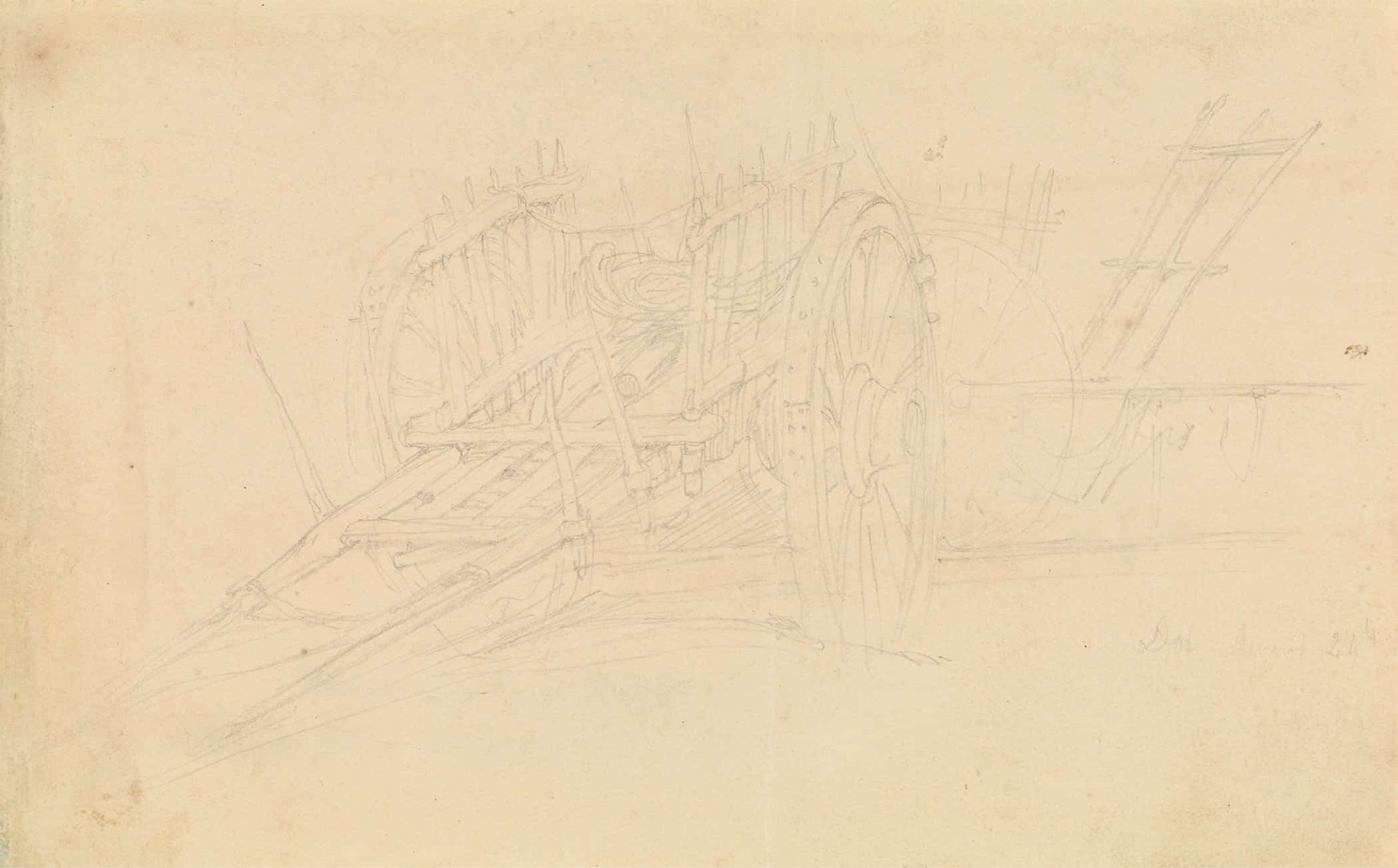Farm Cart At Dol by David Roberts - Image 2