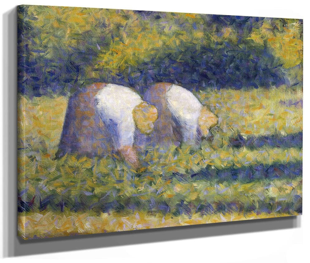 Farm Women At Work (Paysannes Au Travail) By Georges Pierre Seurat