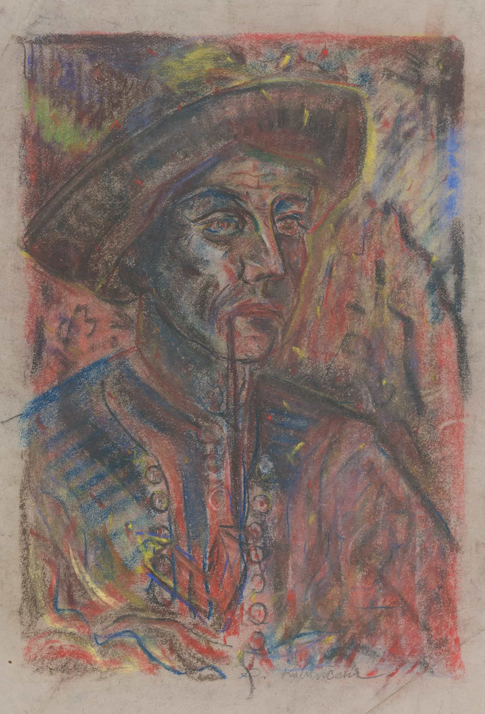 Farmer With A Pipe by Arnold Peter Weisz Kubincan