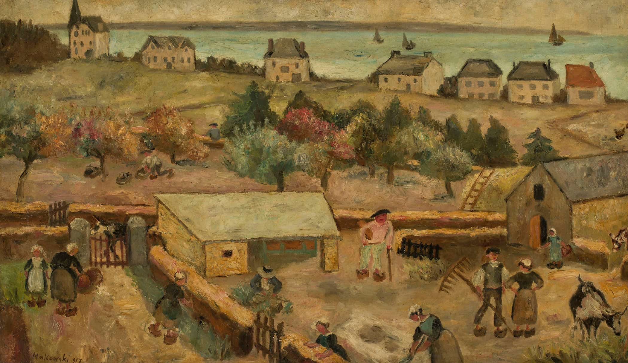 Farmhouse In Keranquernat by Tadeusz Makowski - Image 2