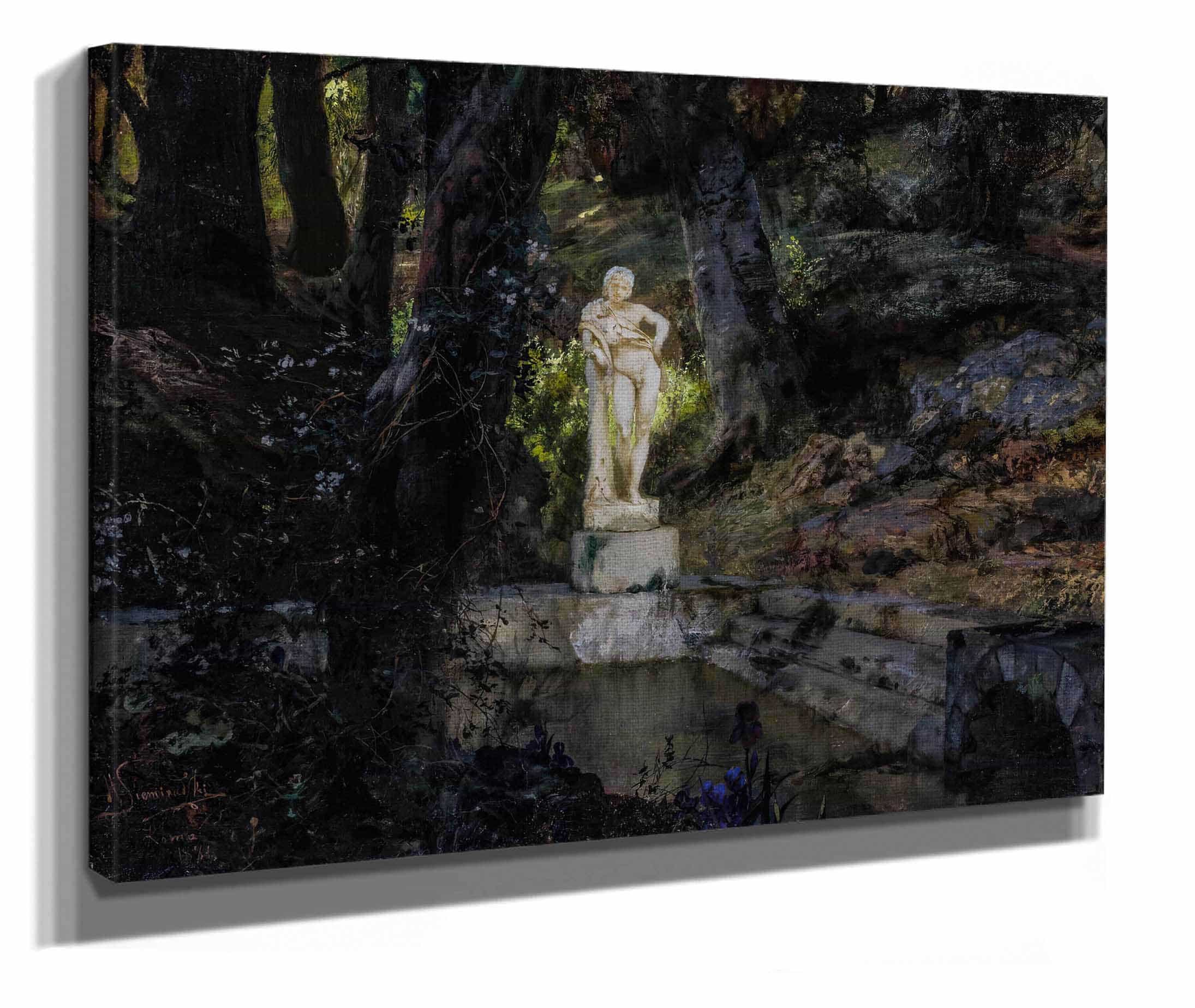 Fauns Pond by Henryk Siemiradzki - Image 2