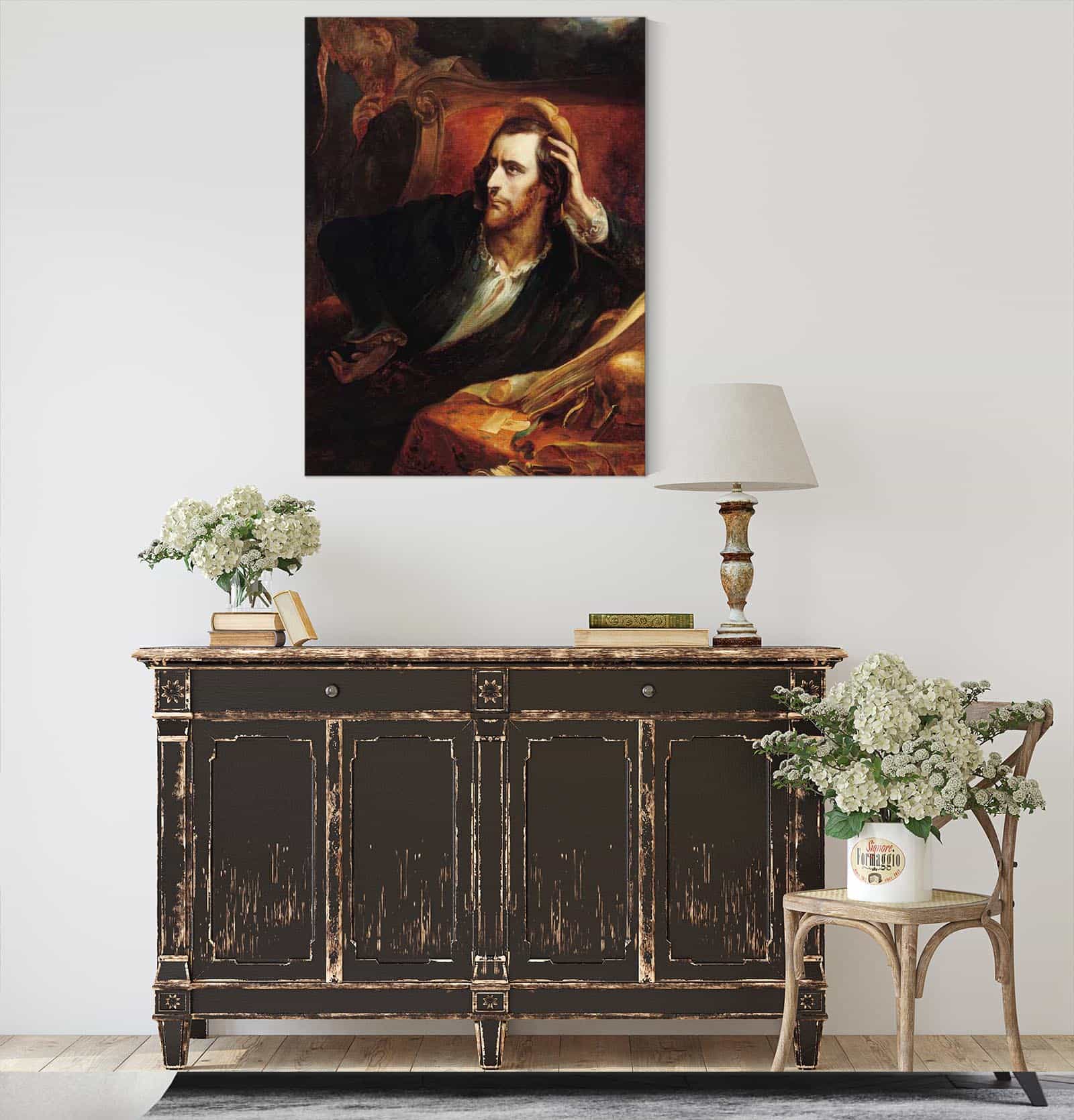 Faust In His Cabinet by Ary Scheffer - Image 4