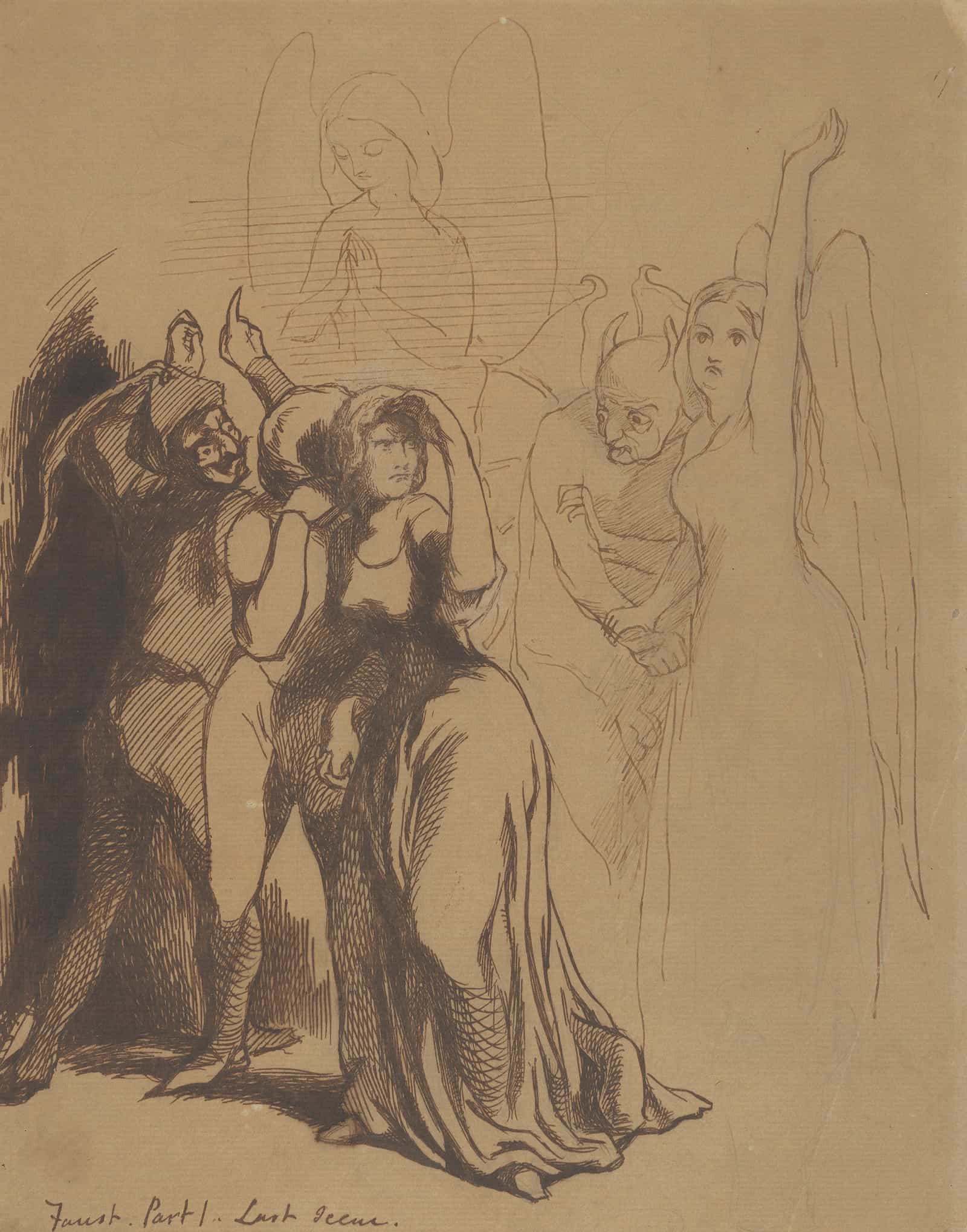 Faust Part Last Scene by Dante Gabriel Rossetti