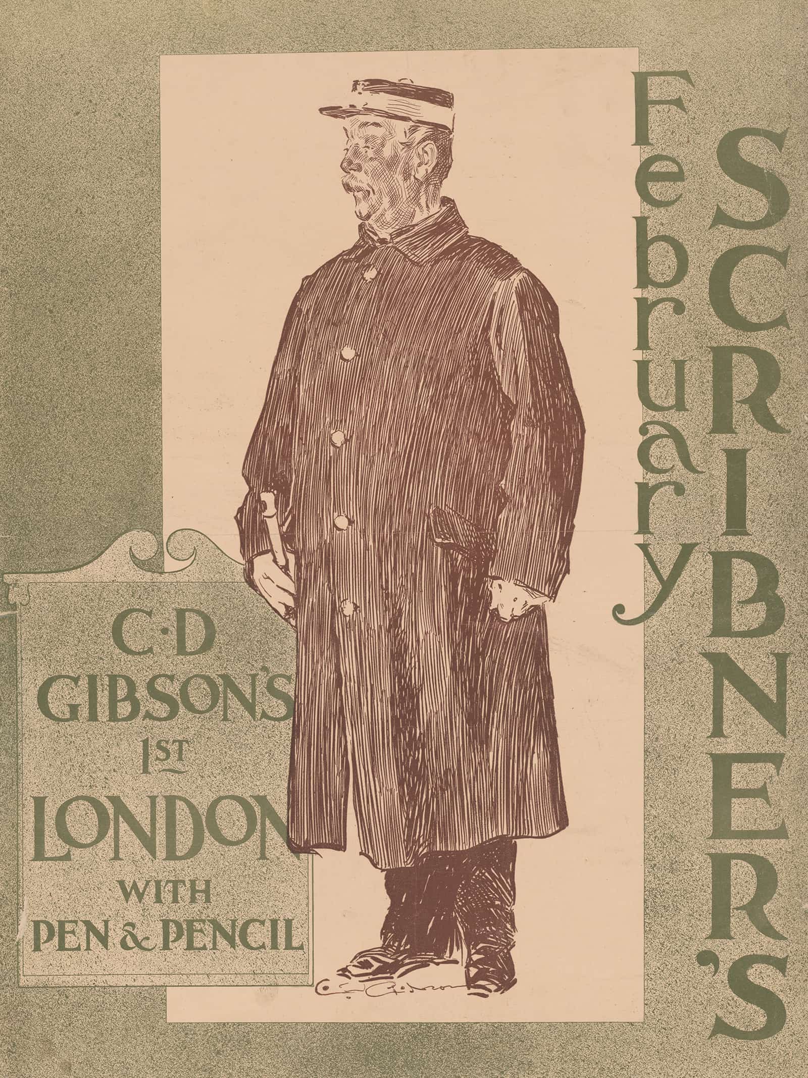 February Scribners by Charles Dana Gibson