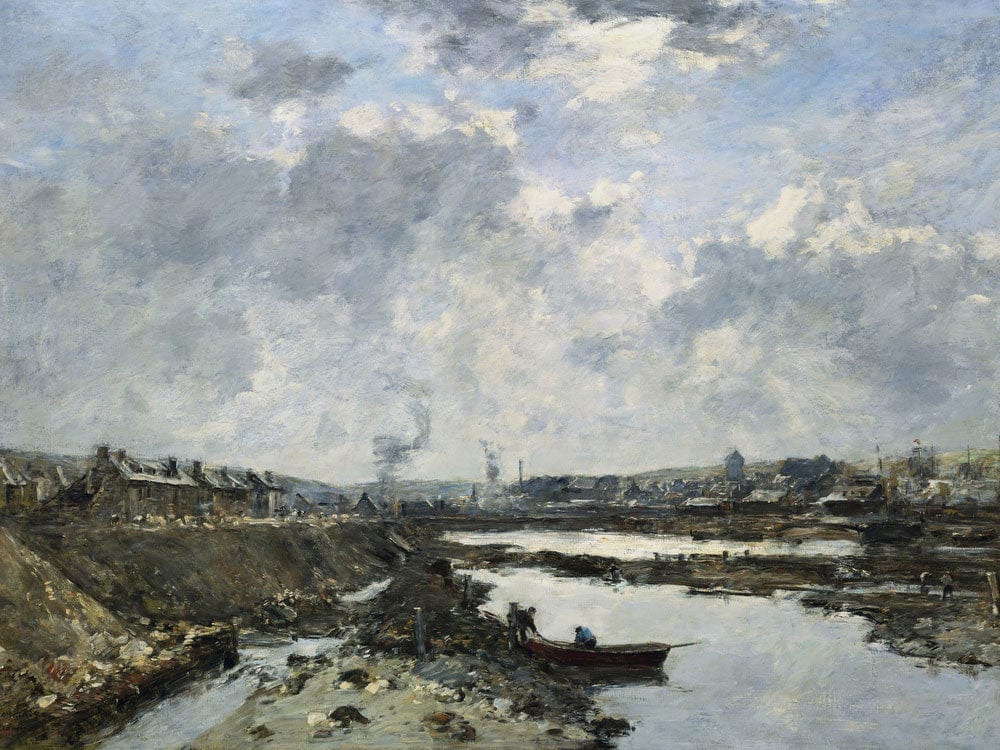 Fecamp, The Arriere Port In Construction By Eugene Boudin - Image 5