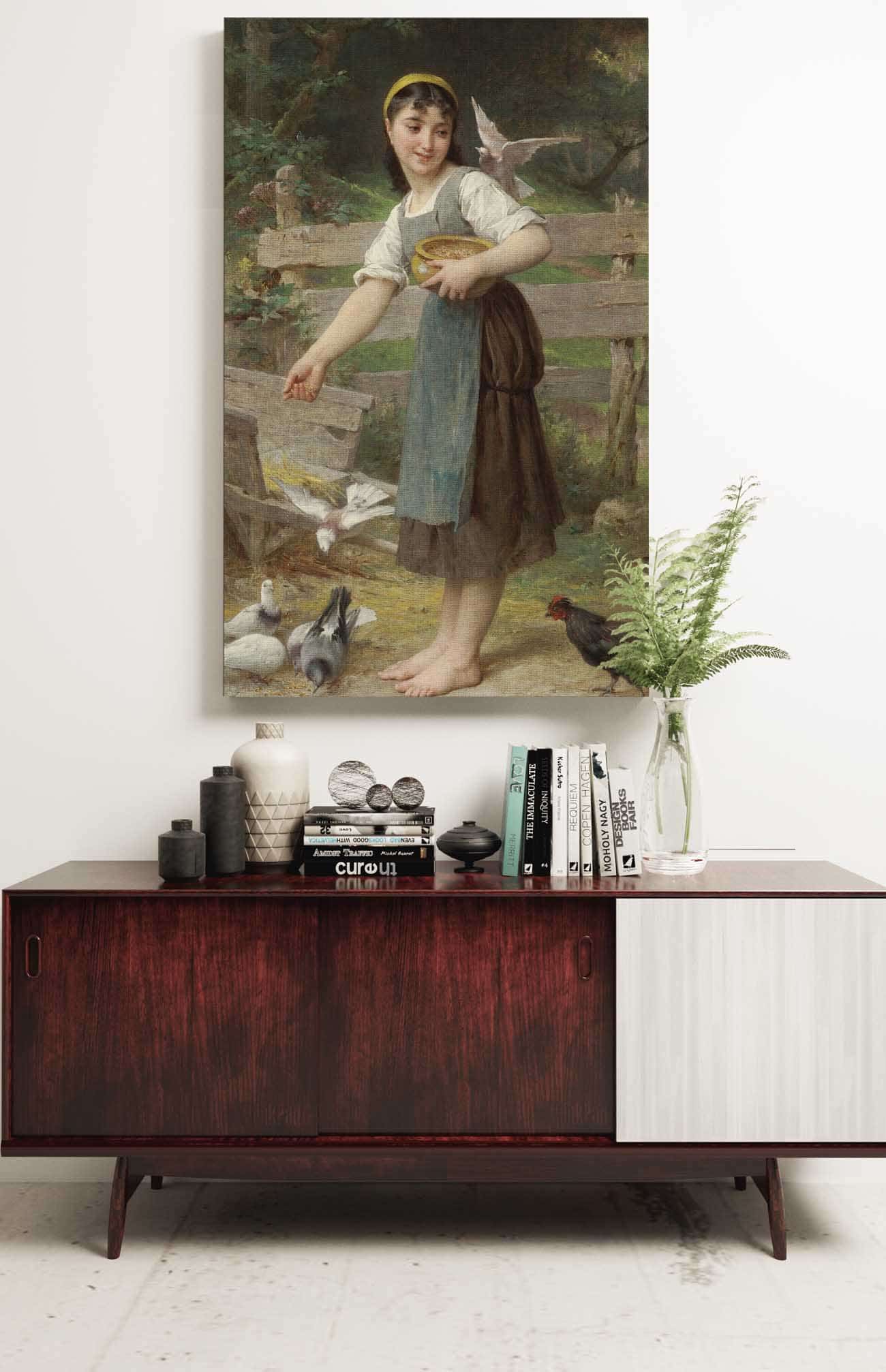 Feeding The Doves by Emile Munier - Image 2