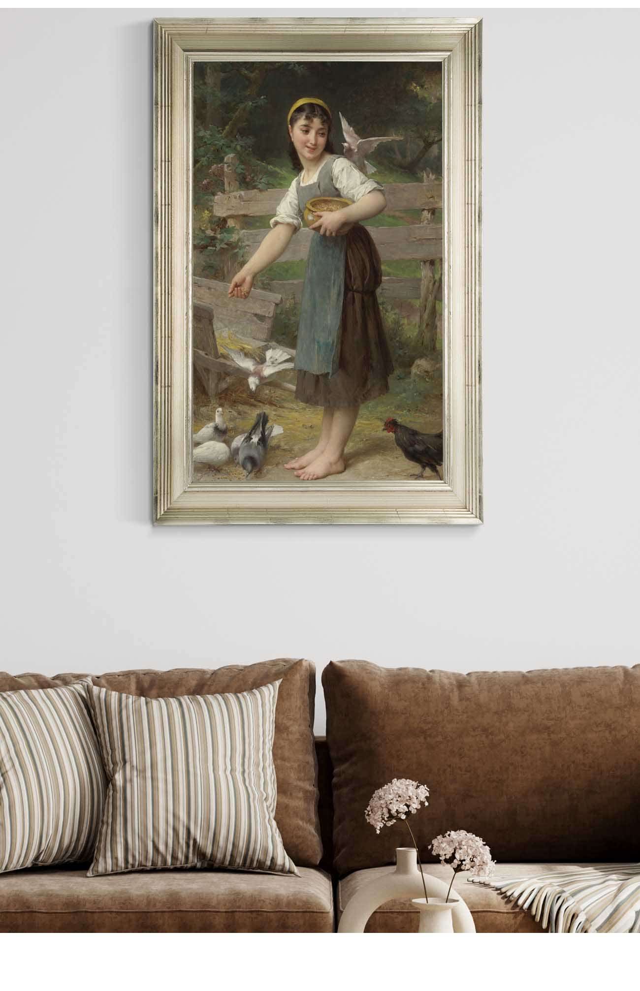 Feeding The Doves by Emile Munier - Image 5