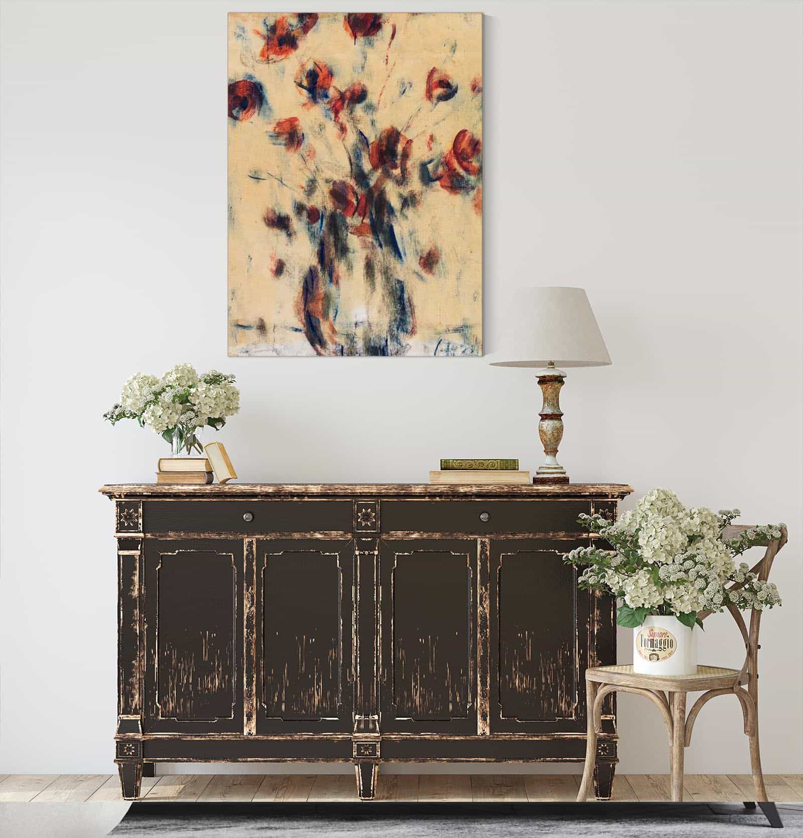 Feldmohn In Blauer Vase by Christian Rohlfs - Image 4