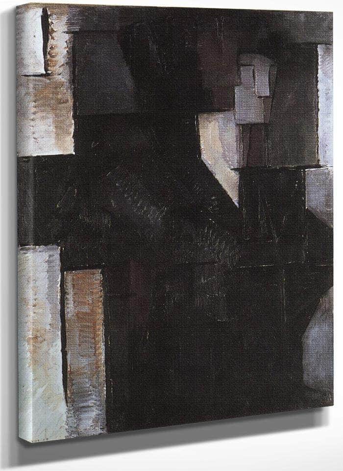 Female Figure 1911 1912 Oil On Canvas 1150X880Mm Haags Gemeentenmuseum By Piet Mondrian