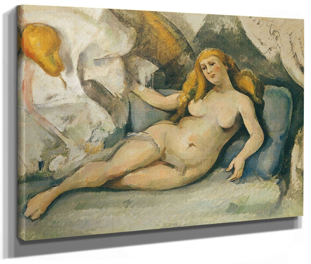 Female Nude On A Sofa By Paul Cezanne