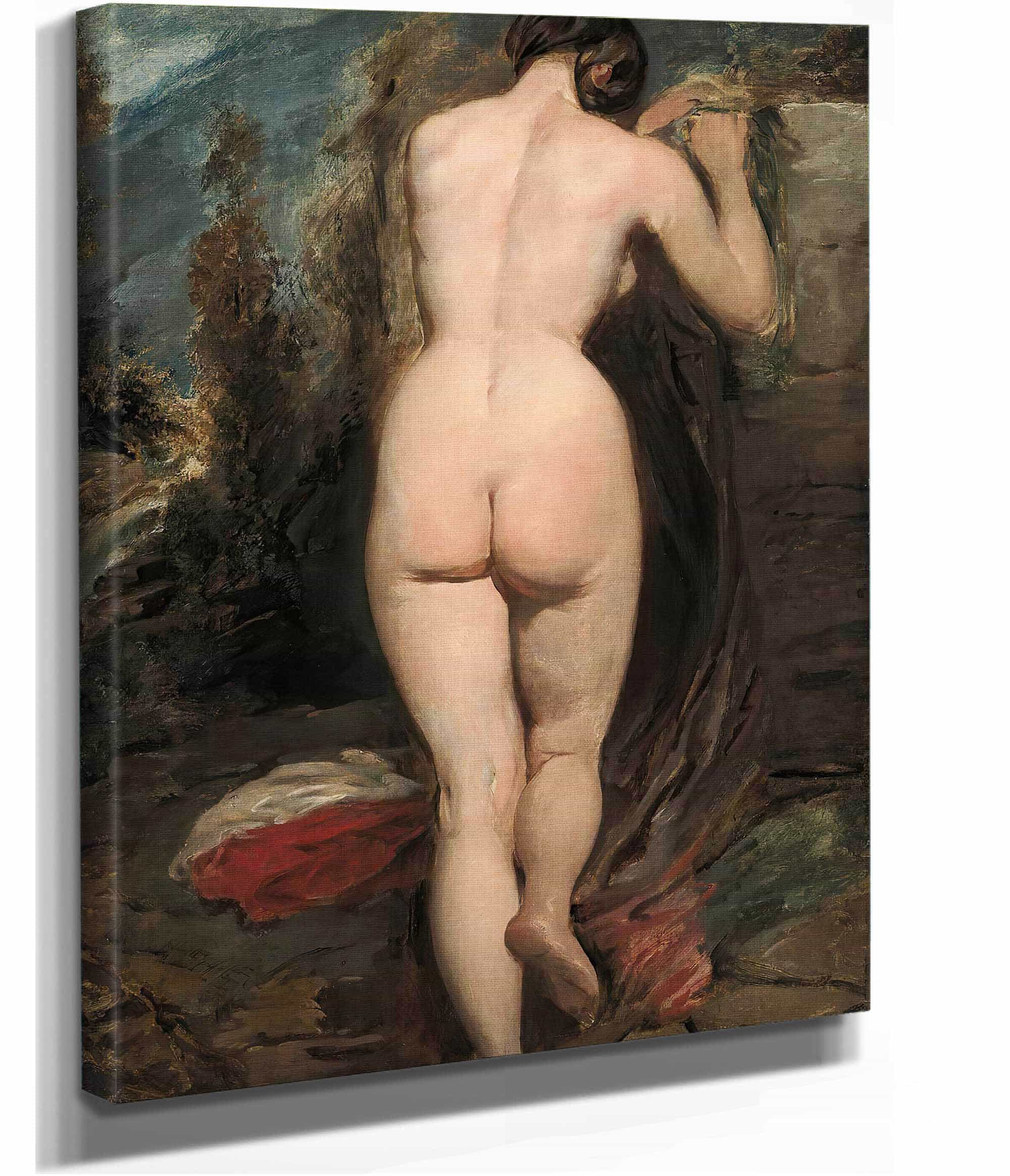 Female Nude Seen From Behind by William Etty - Image 2