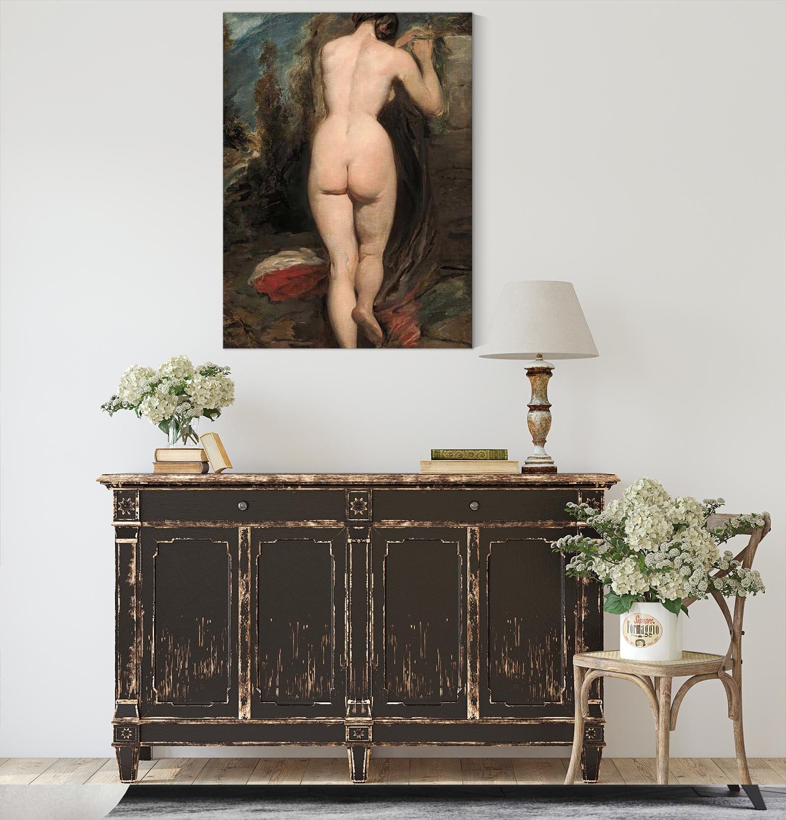 Female Nude Seen From Behind by William Etty - Image 4