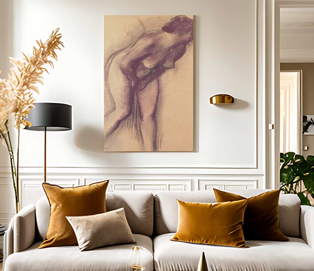 Female Standing Nude By Edgar Degas - Image 2