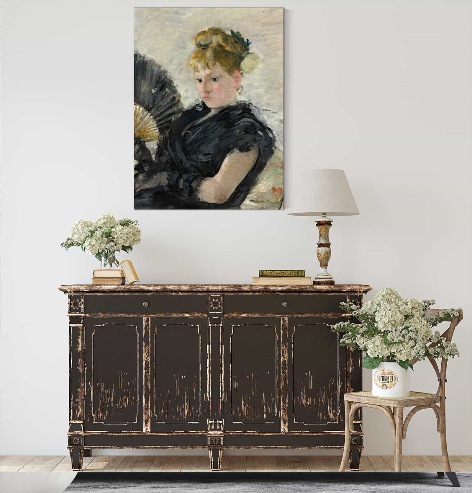 Femme A Leventail by Berthe Morisot - Image 4