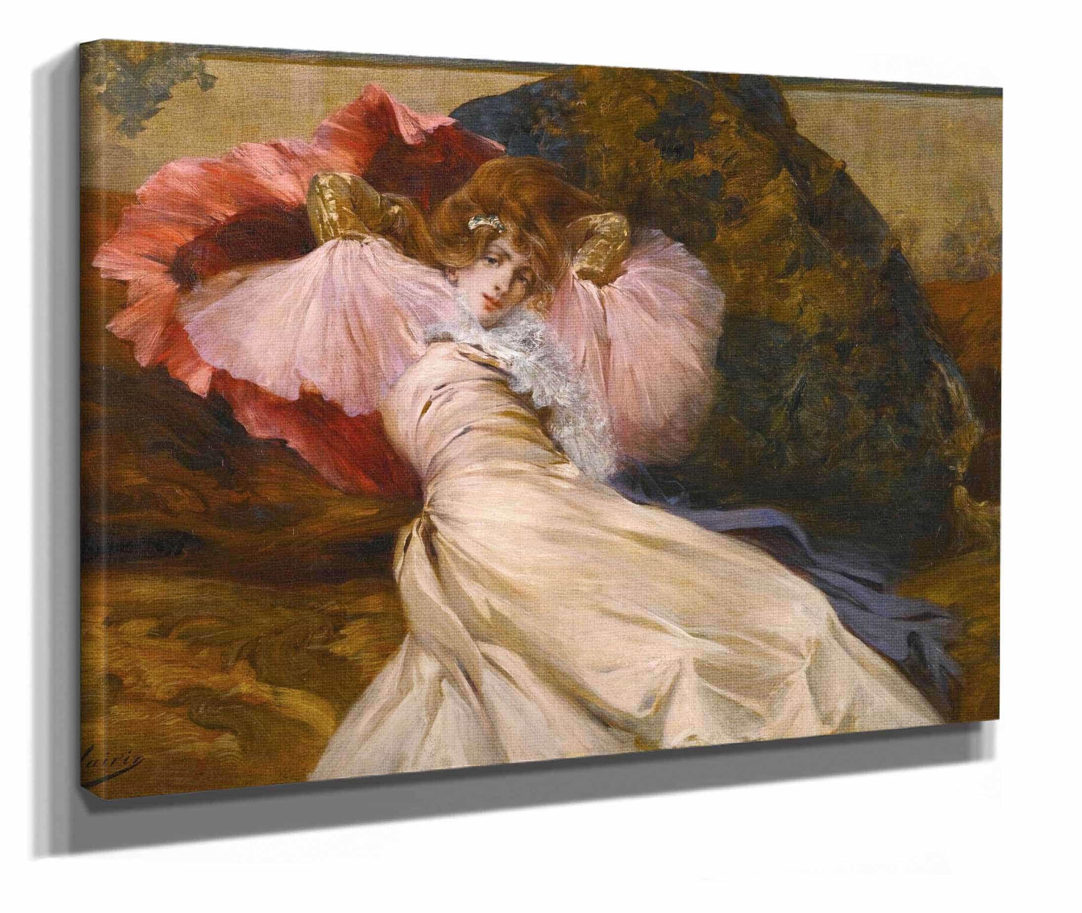 Femme Allongee by Georges Jules Victor Clairin - Image 2