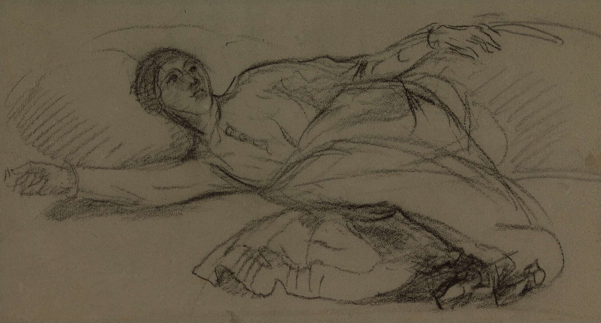 Femme Allongee by Pierre Puvis De Chavannes - Image 2