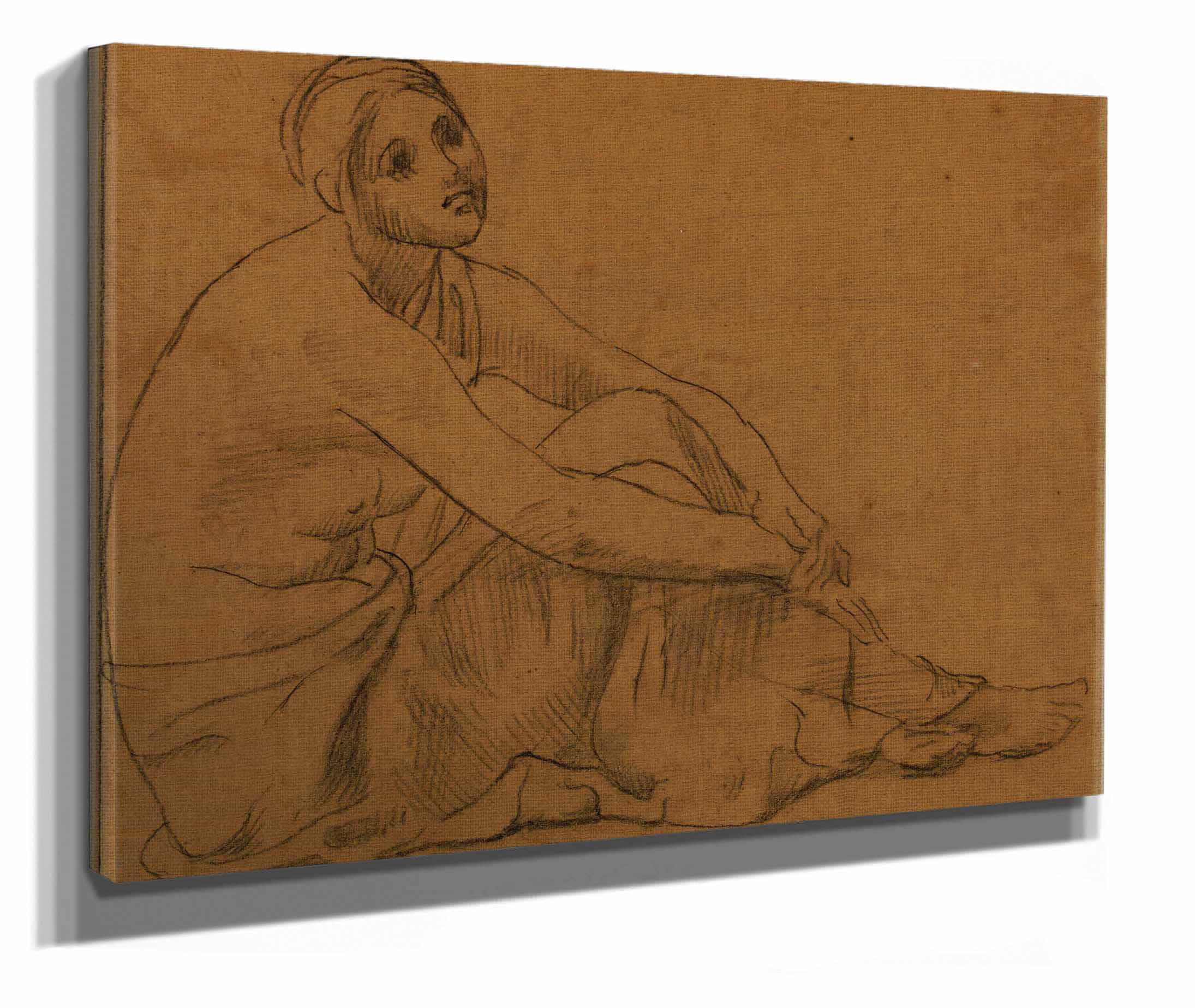Femme Assise A Terre by Pierre Puvis De Chavannes - Image 2