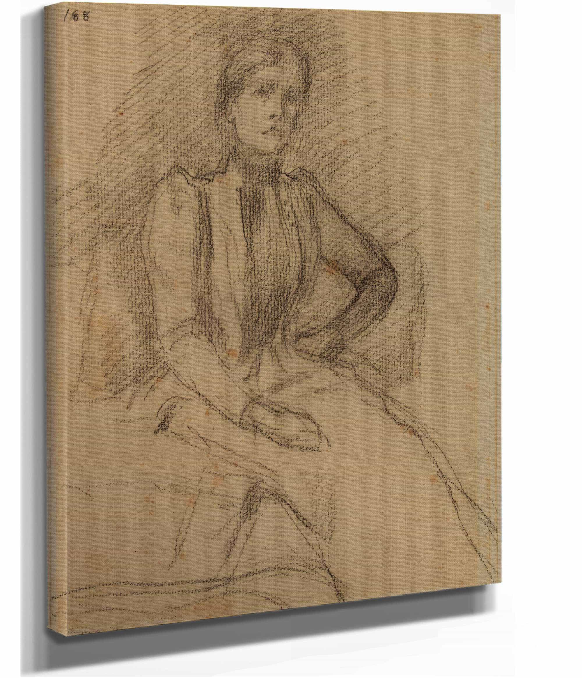 Femme Assise by Pierre Puvis De Chavannes - Image 2