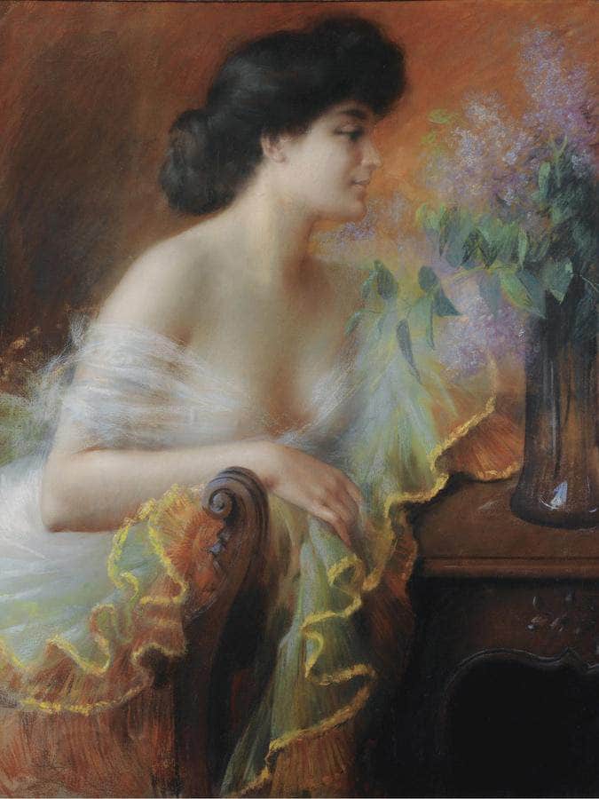 Femme Au Bouquet De Lilas By Enjolras Delphin - Image 6