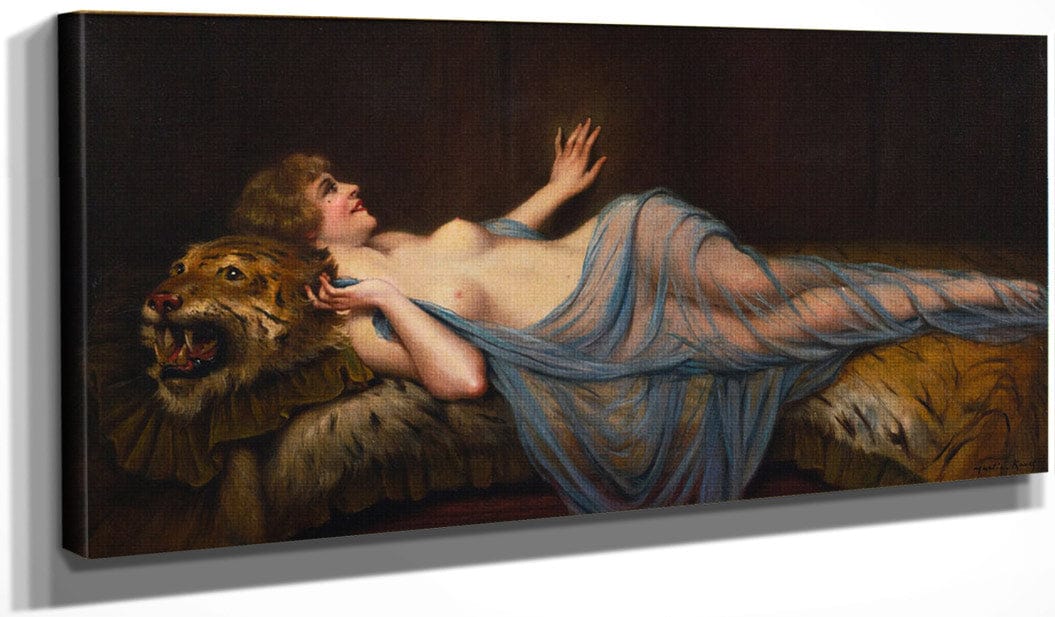 Femme Au Tigre By Francis Martin Kavel - Image 3