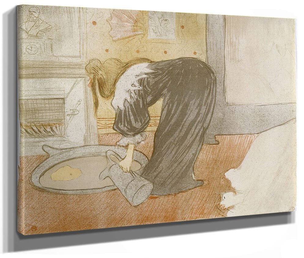 Femme Au Tub (Woman In The Bath), From The Elles Series By Henri Marie Raymond De Toulouse Lautrec Monfa