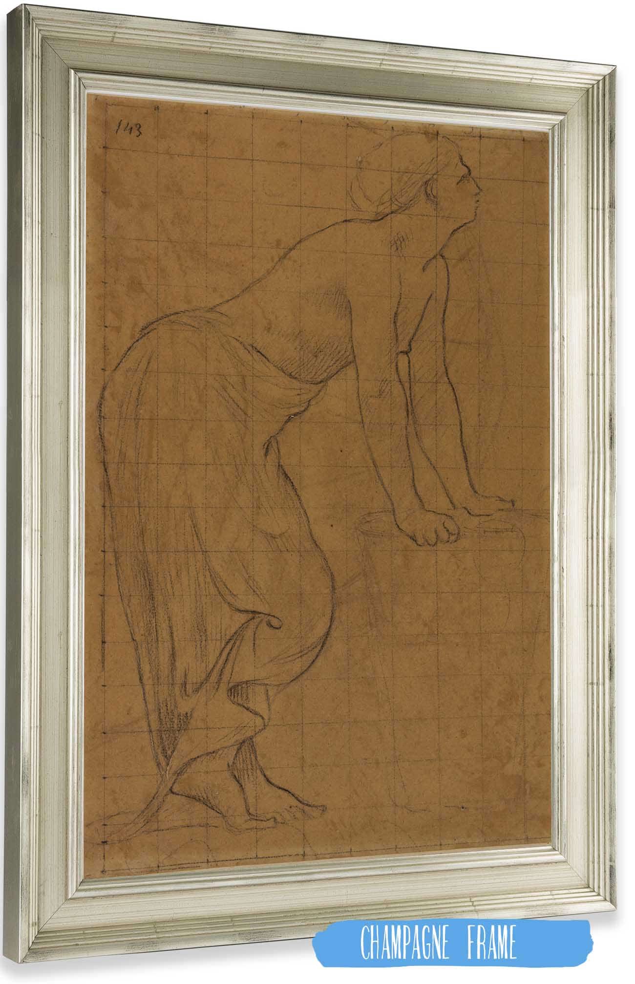 Femme Debout De Profil A Droite by Pierre Puvis De Chavannes - Image 2