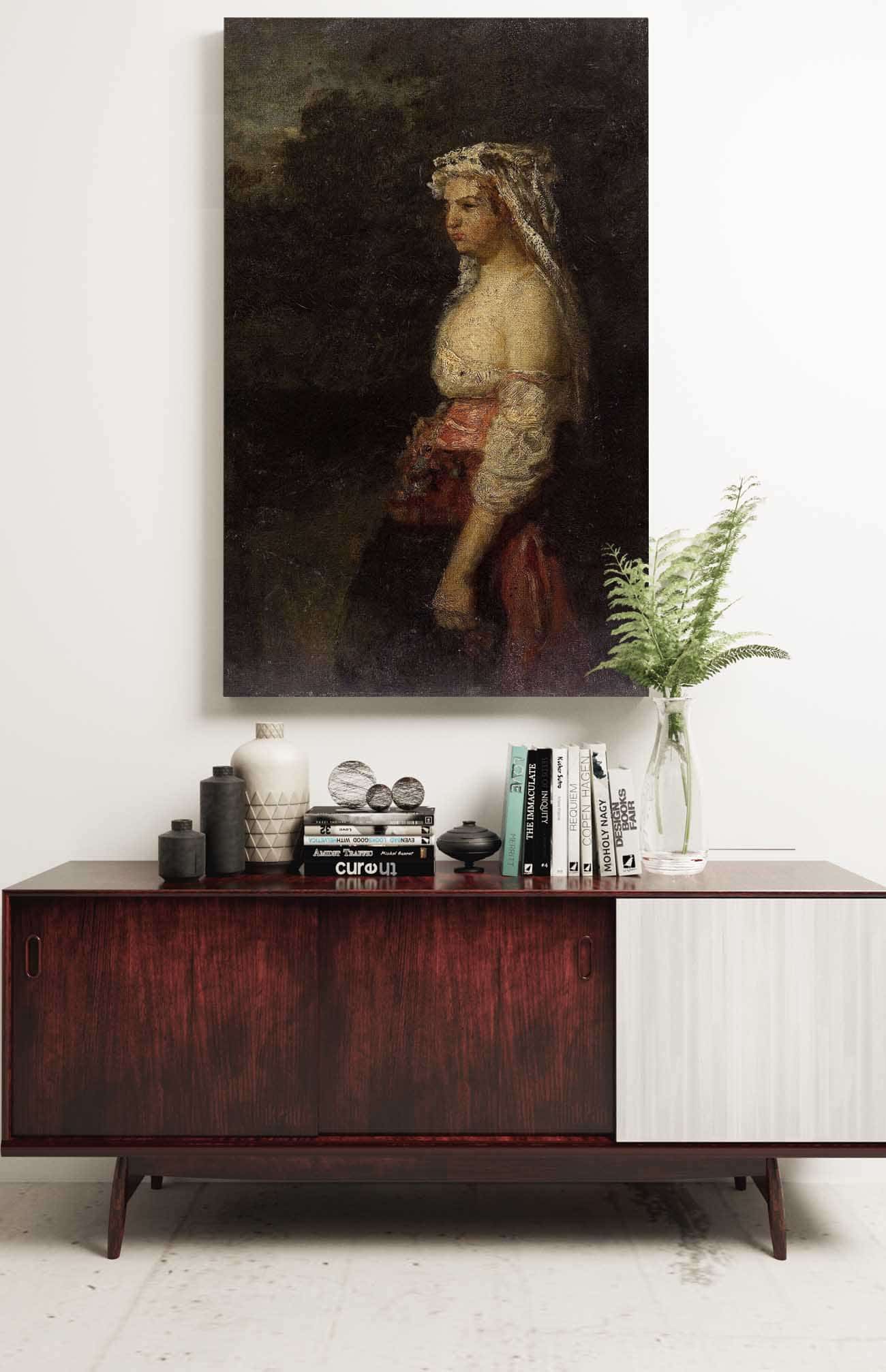 Femme Du Trastevere by Felix Ziem - Image 2