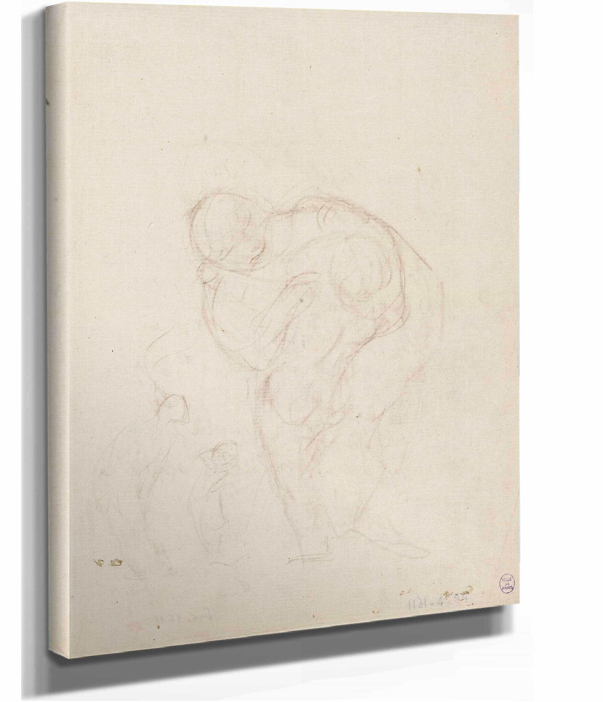Femme Et Enfant by Narcisse Virgile Diaz De La Pena - Image 2