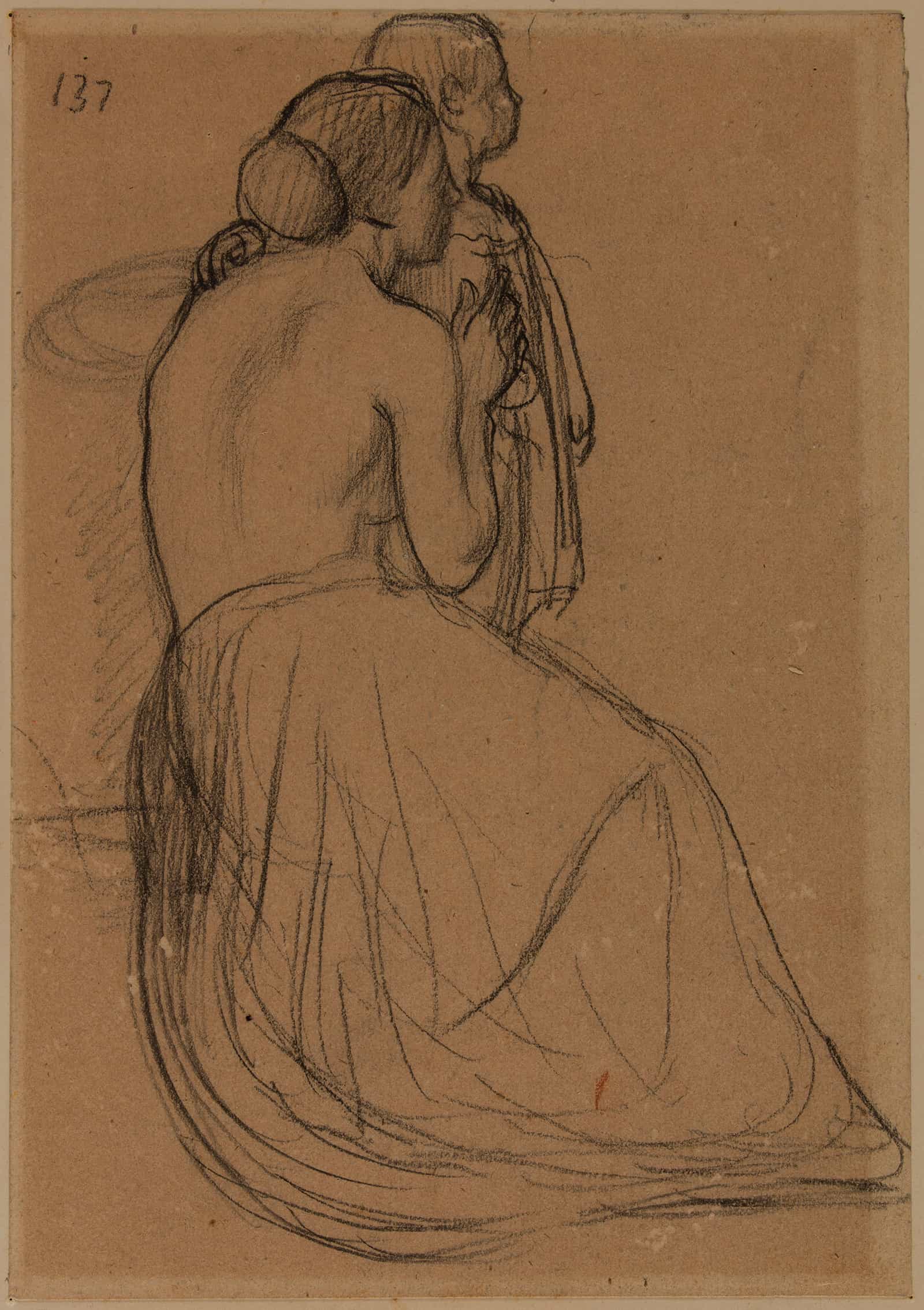 Femme Et Enfant by Pierre Puvis De Chavannes
