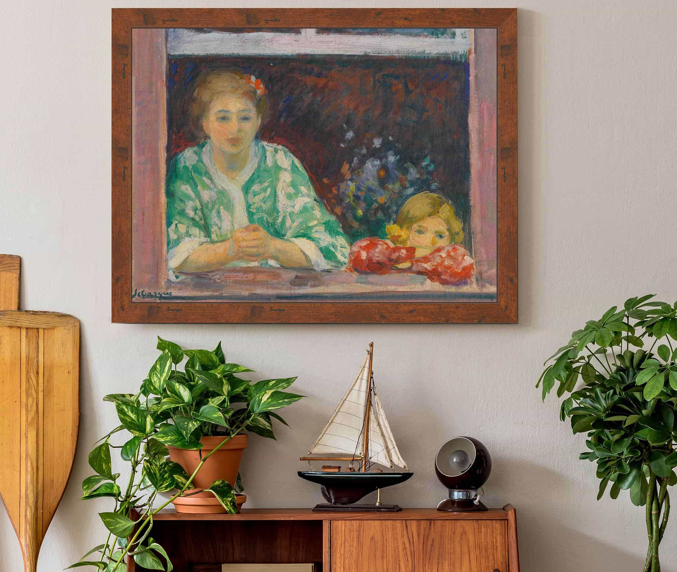 Femme Et Fillette A La Fenetre by Henri Lebasque - Image 3