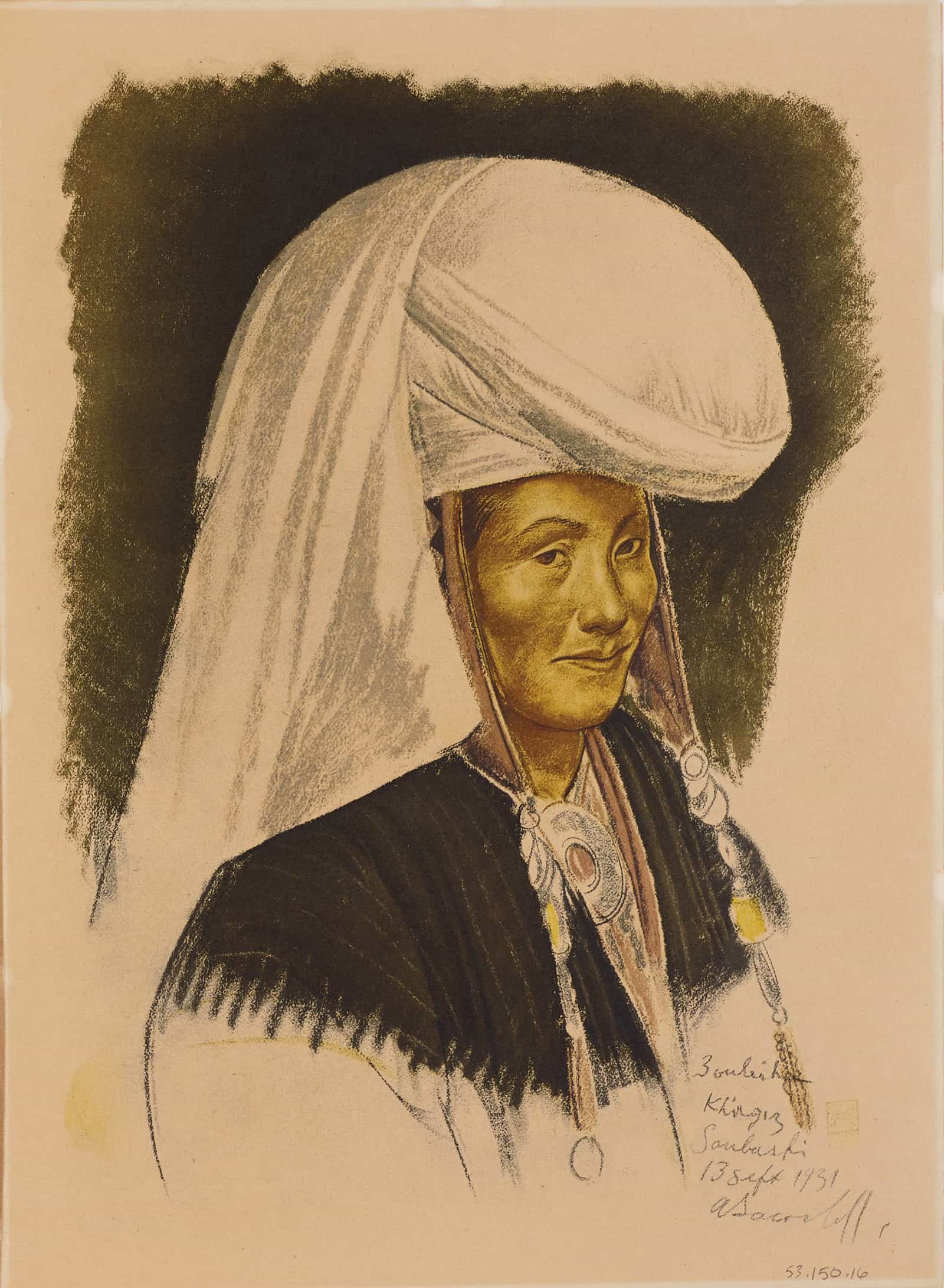 Femme Kirghize Soubashi by Alexander Evgenievich Yakovlev
